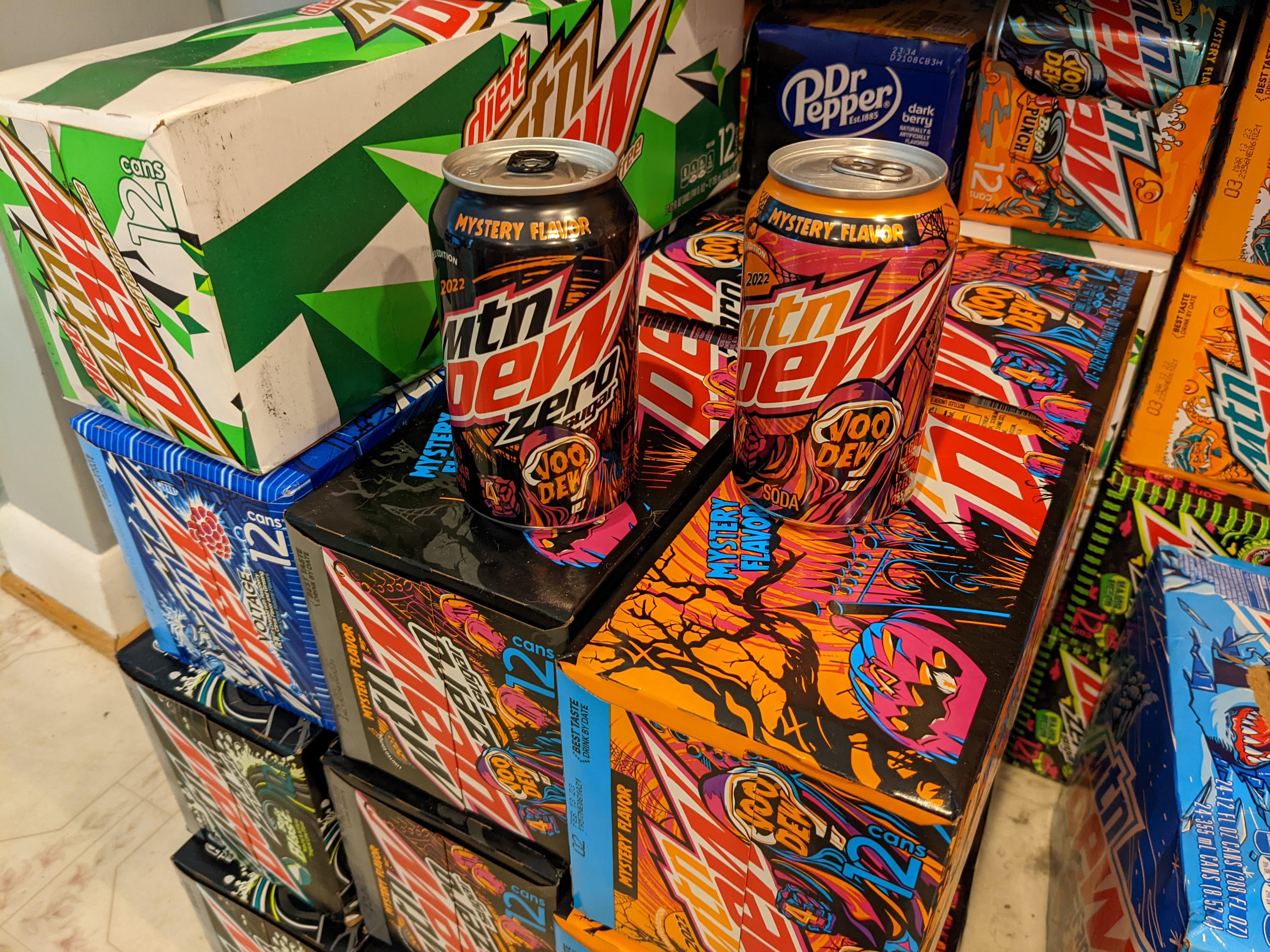 I'm seeing a lot of Voo Dew bottles, but I'm a can collector. (Dumfries