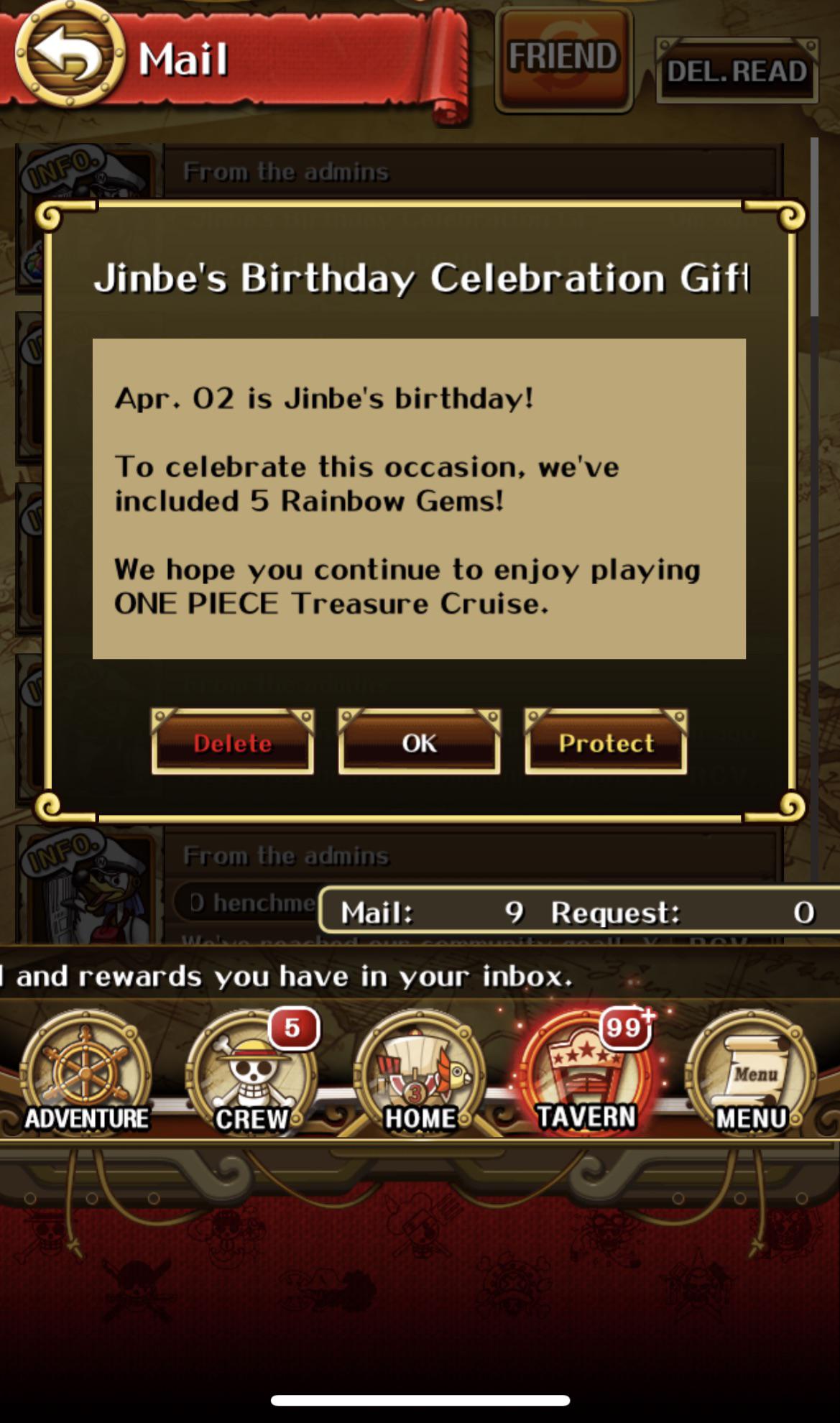 Happy birthday Jinbe!! OnePieceTC