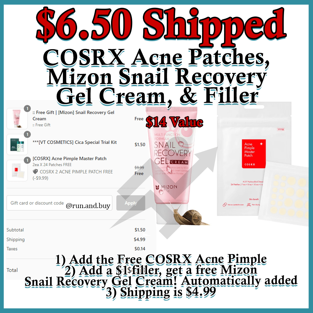 Blooming KOCO Free COSRX Acne Pimple Master Patch + Free Mizon Snail