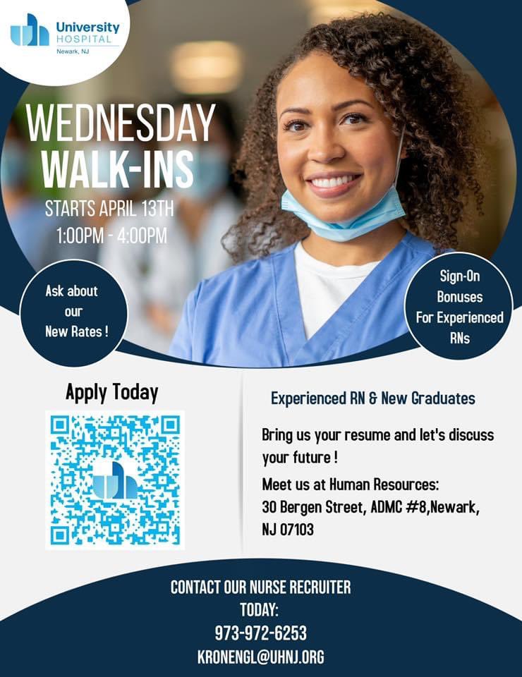 Nurse Recruitment at Newark's University Hospital r/Newark_Uncensored