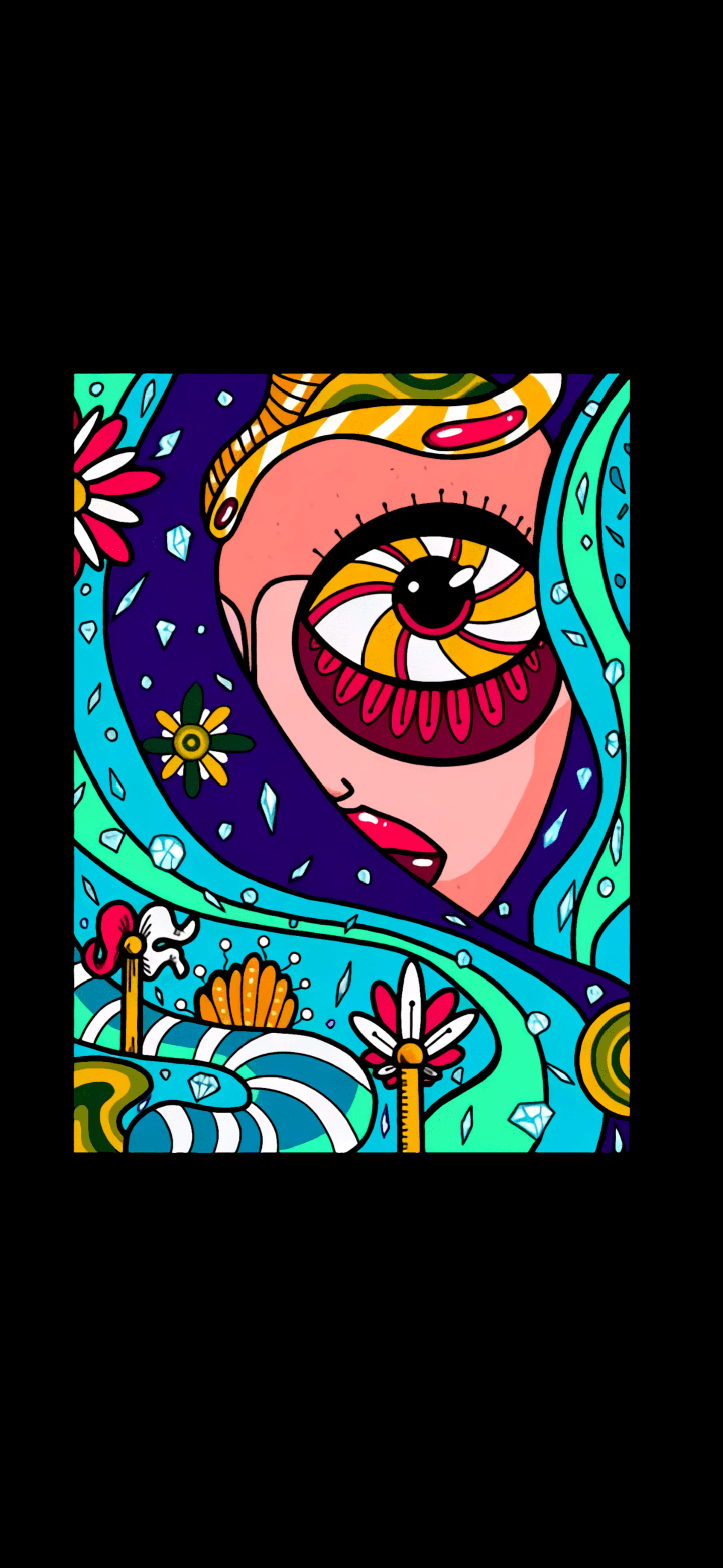 Lucy in the Sky With Diamonds (1440x3120) Amoledbackgrounds