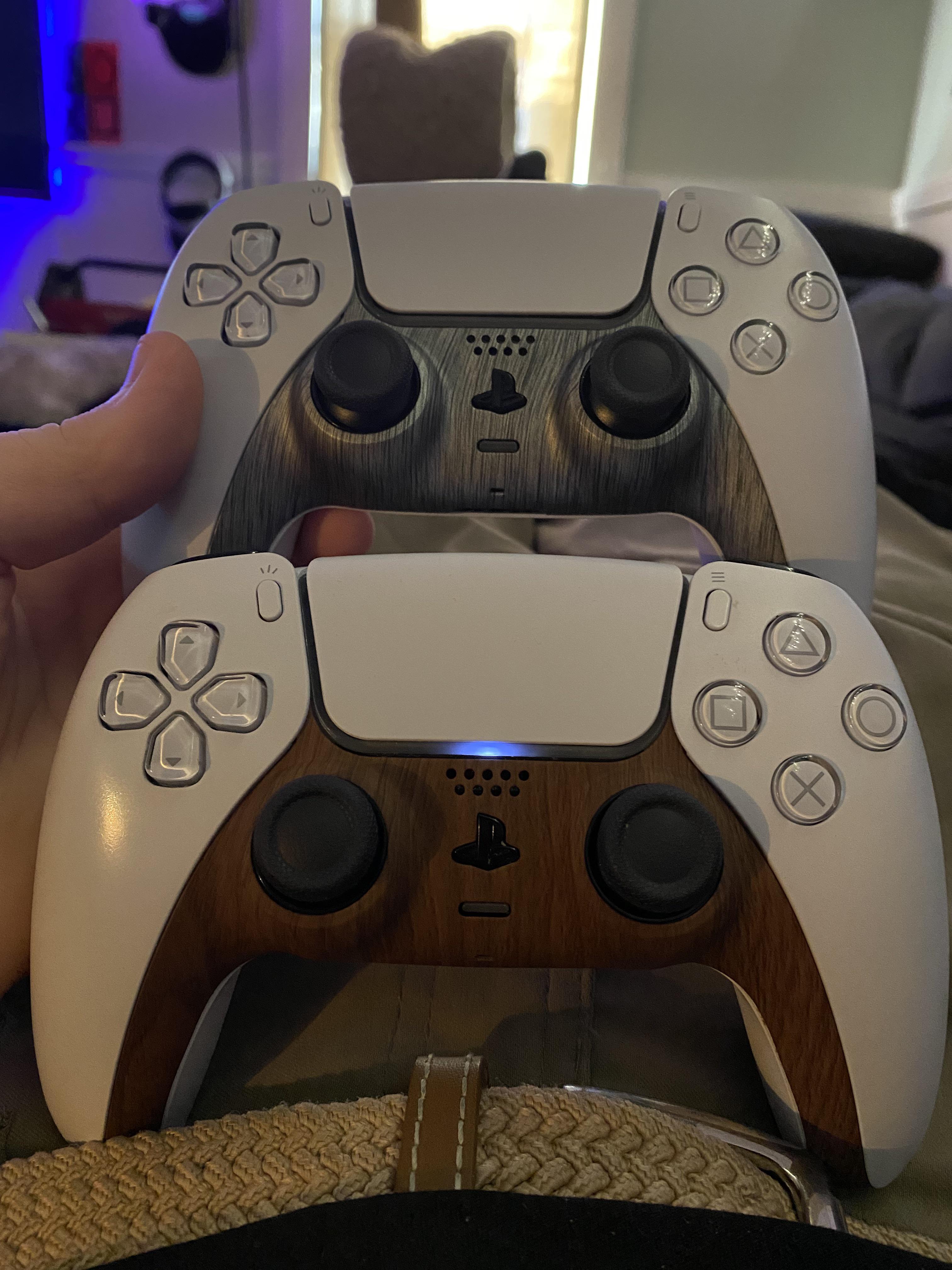 Picked up these dualsense faceplates, both great but the wood grain is