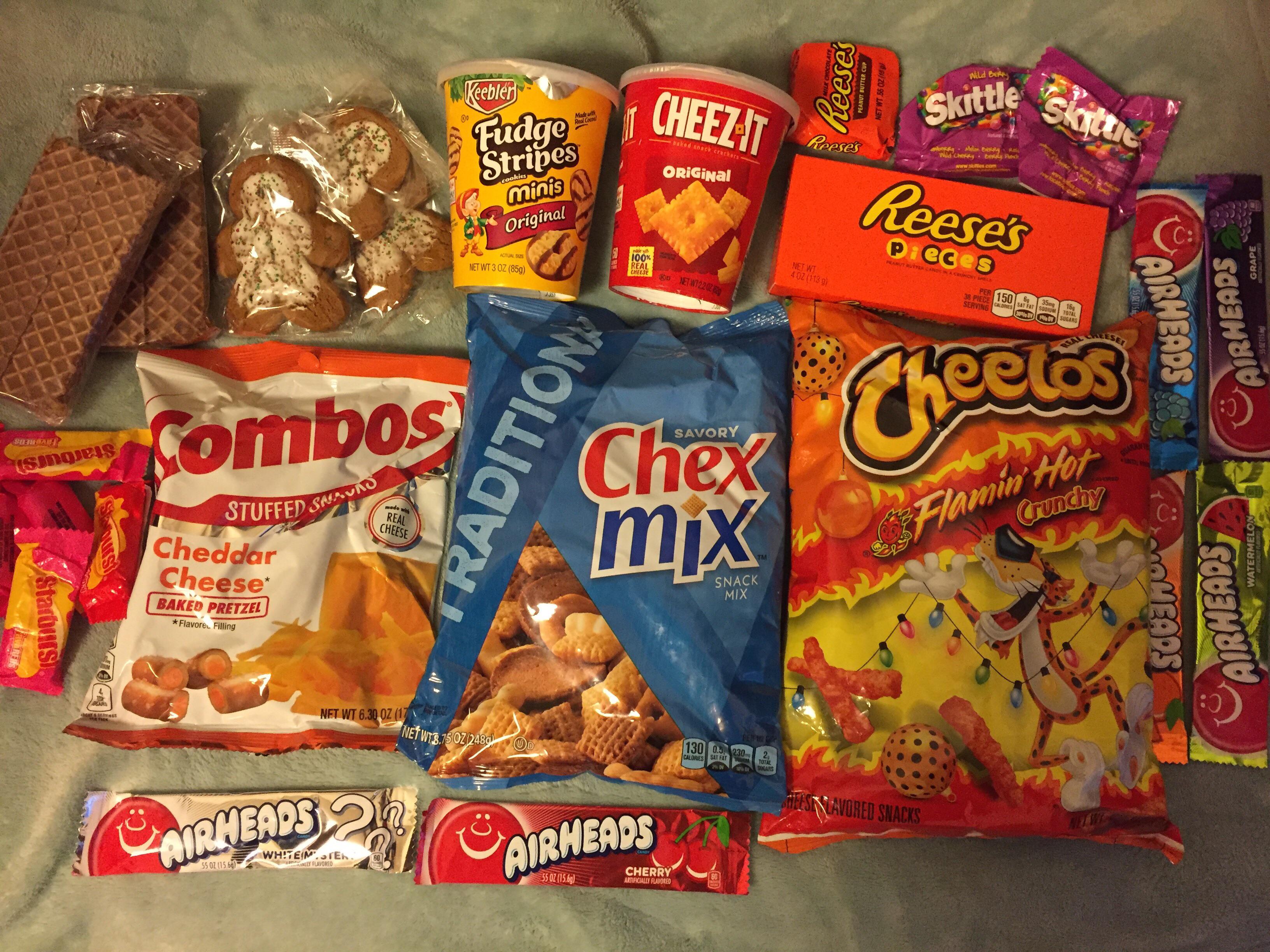 Thanks for the great American snacks! I had to