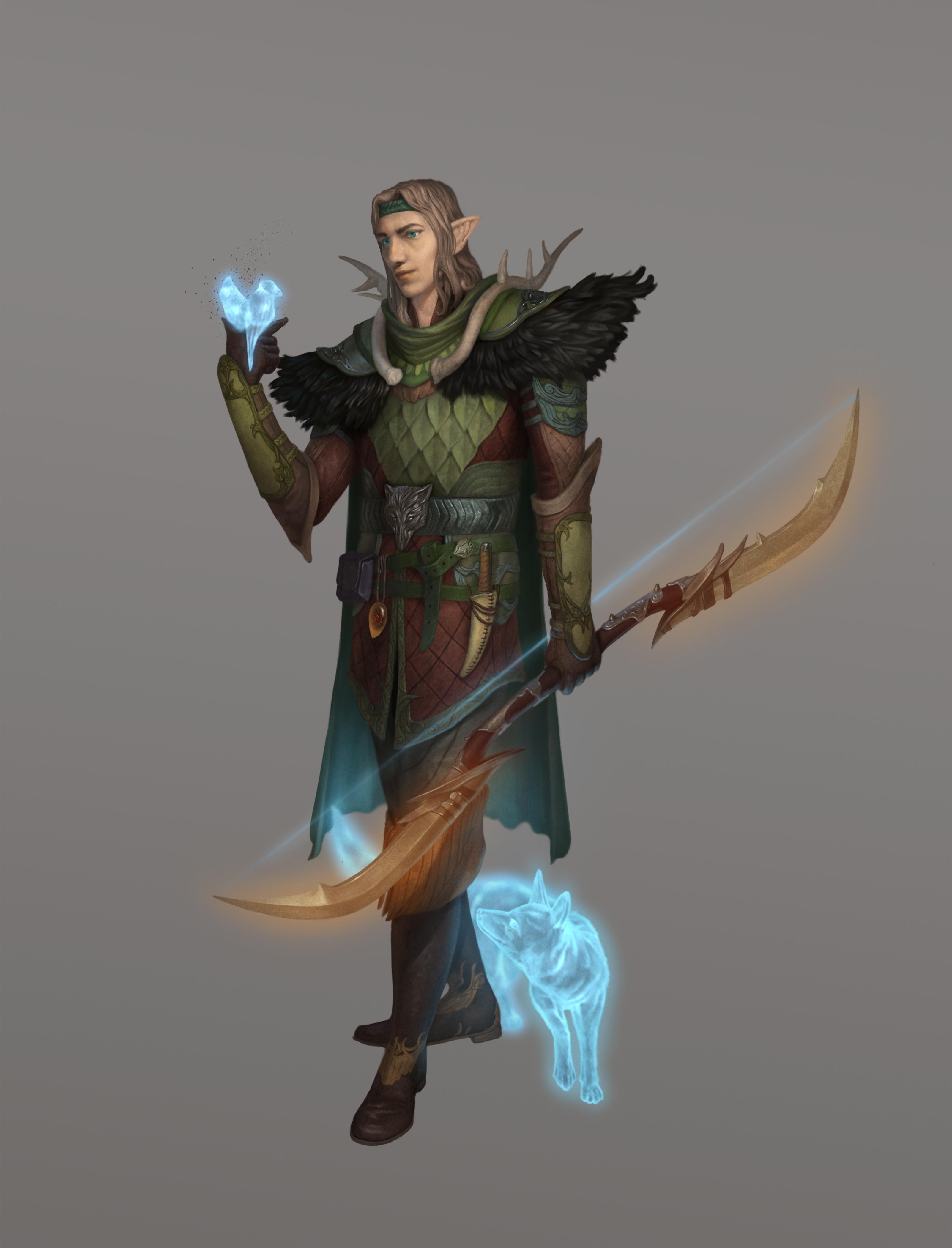 [OC][ART] Thamior Meliamne Wood Elf Swarmkeeper Ranger r/DnD