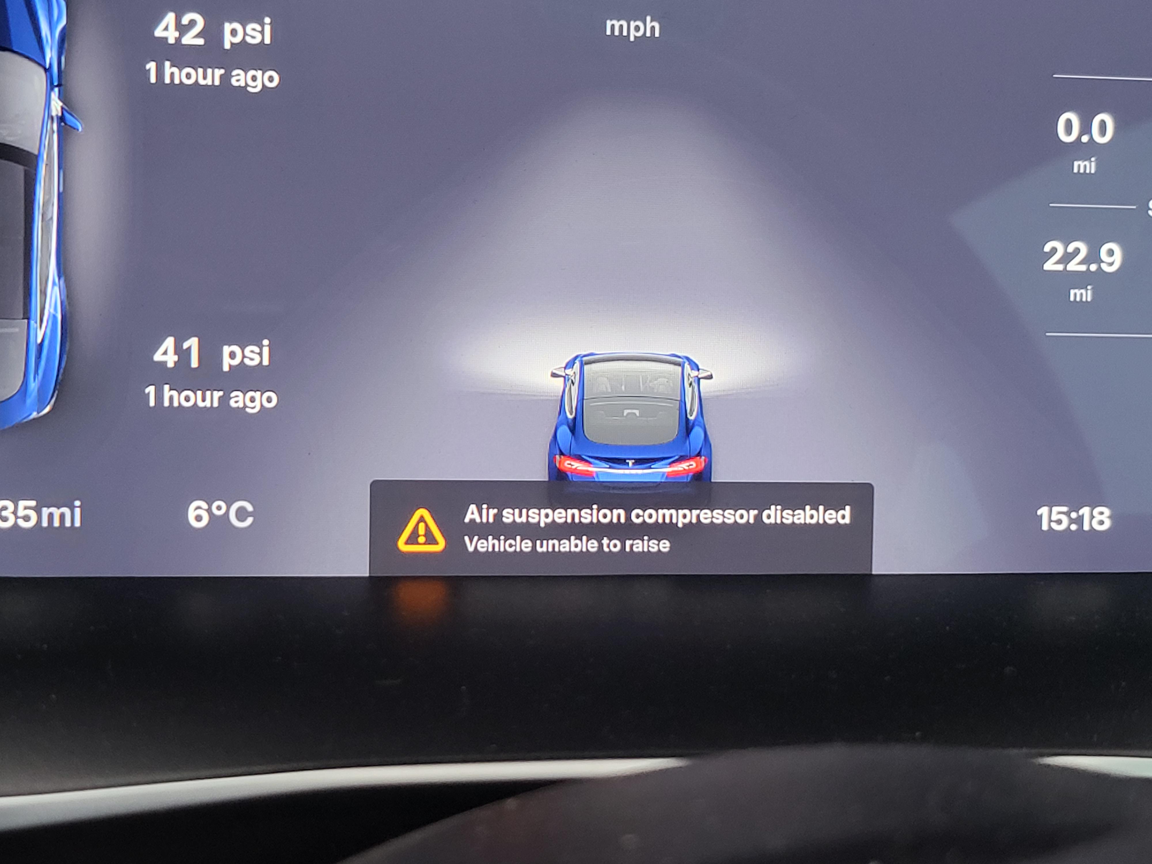 Air Suspension Compressor Disabled r/TeslaLounge