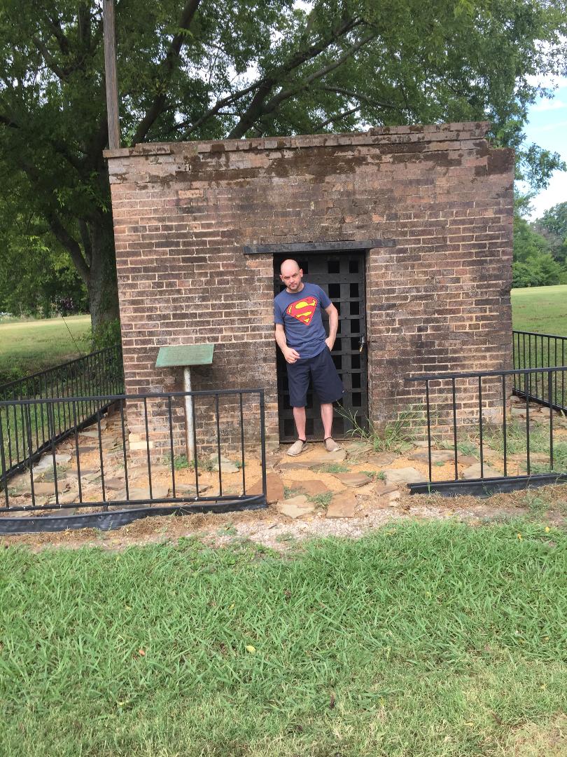 Old Kemp, Texas Jail. Bonnie Parker and some of the Barrow Gang were