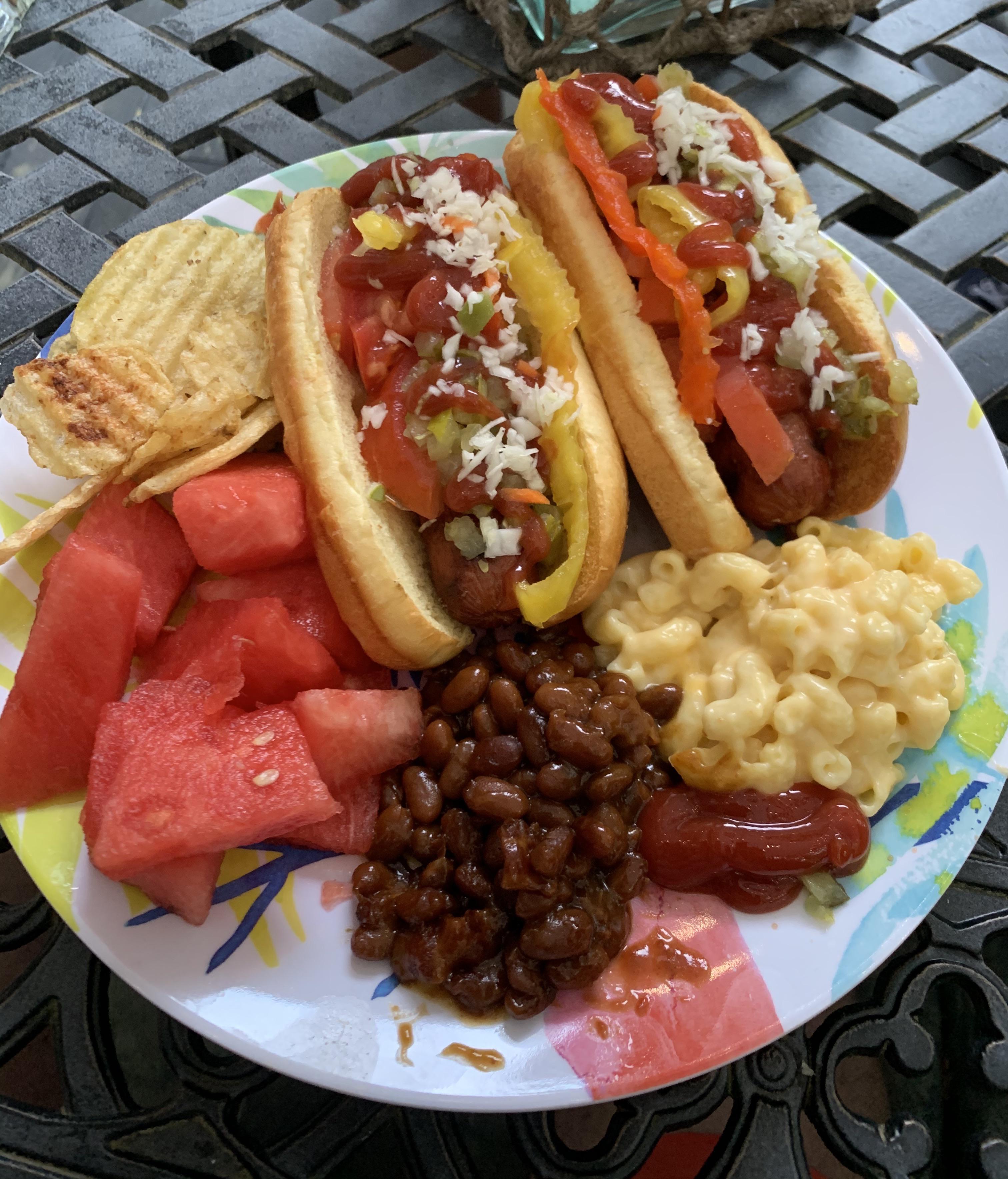 [Homemade] Hot dog plate r/food