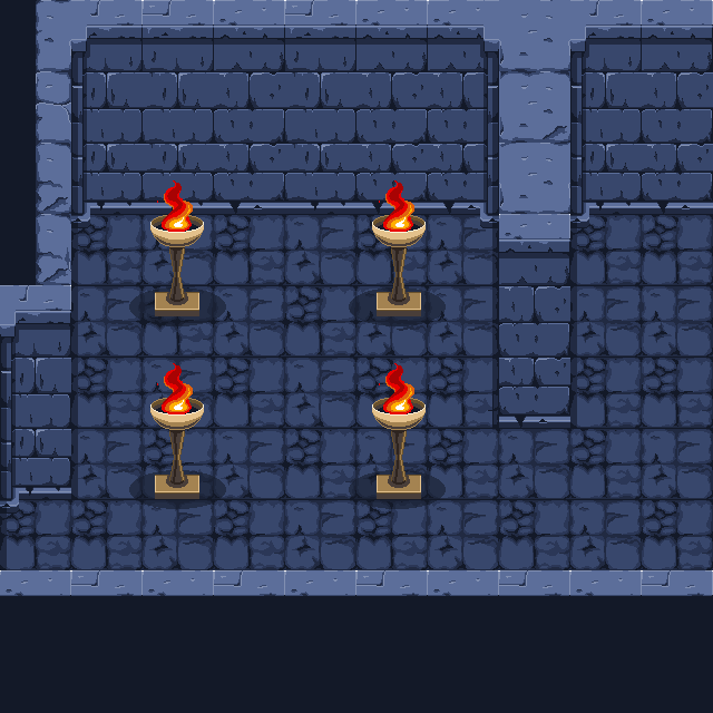 [CC] Torch animation for a dungeon area PixelArt
