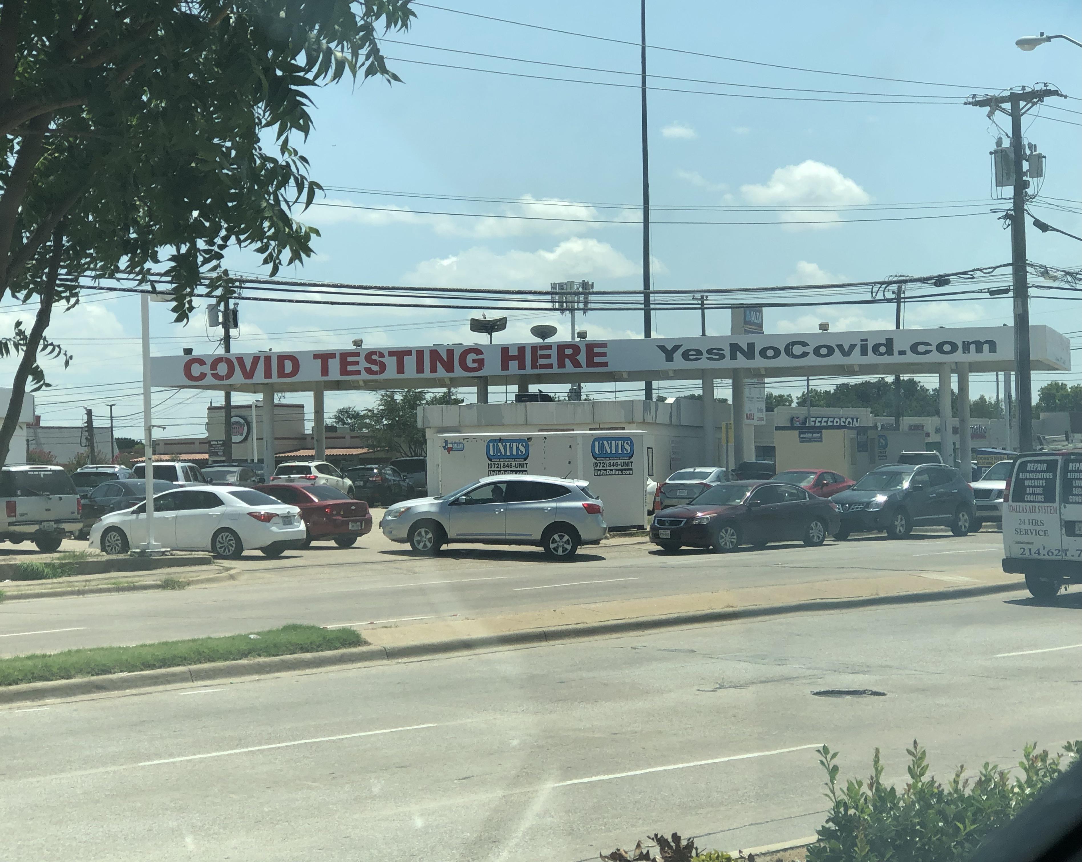 I’ve never seen that COVID Testing Site on NW Highway & Abrams this