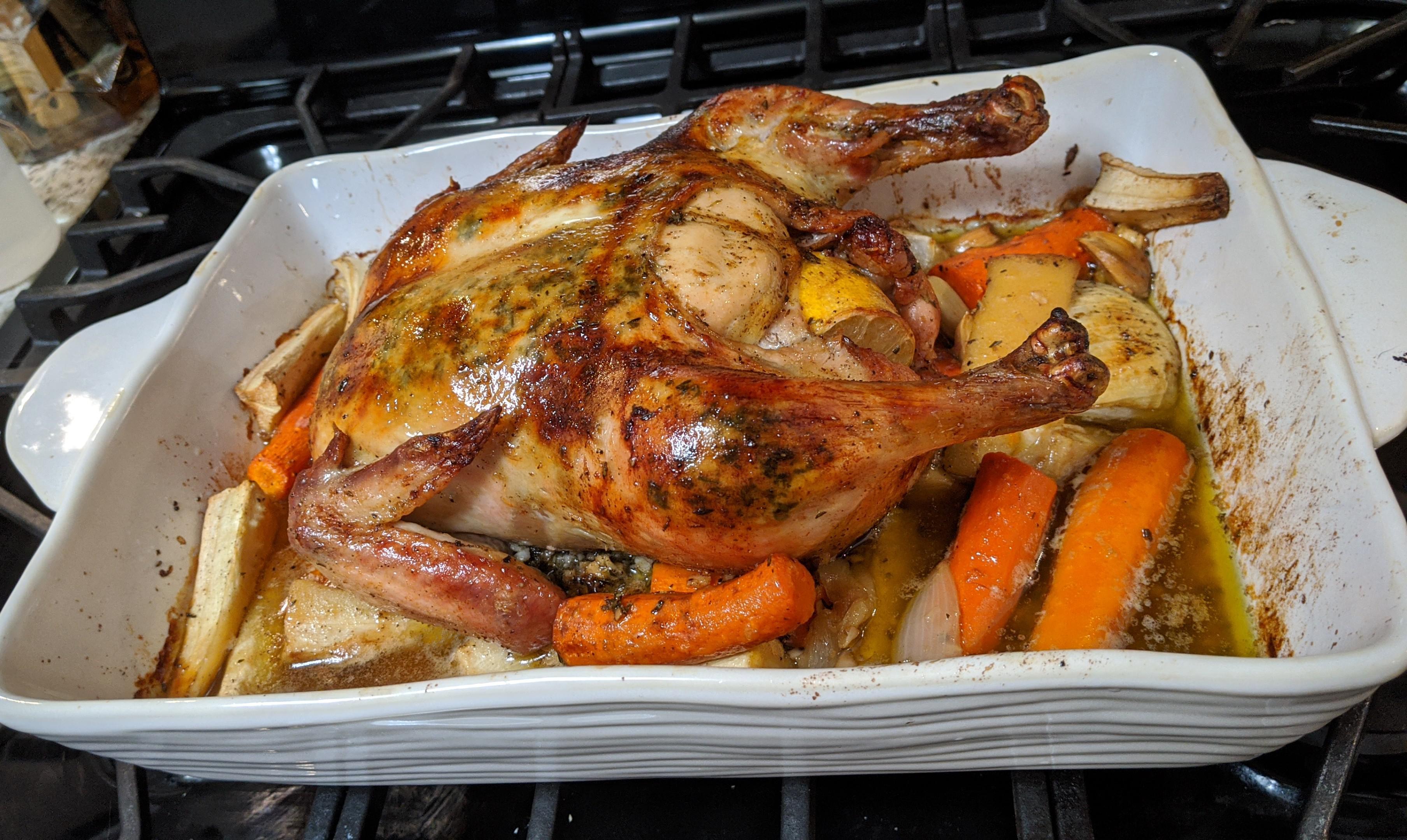 Chrissy Teigen's Better Than Ina's Roast Chicken. A bold statement and