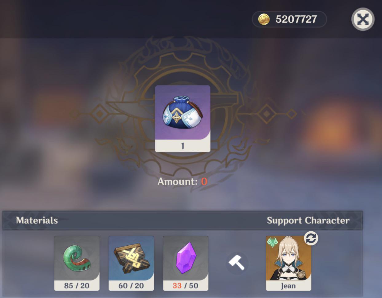 NRE Crafting Recipe r/Genshin_Impact