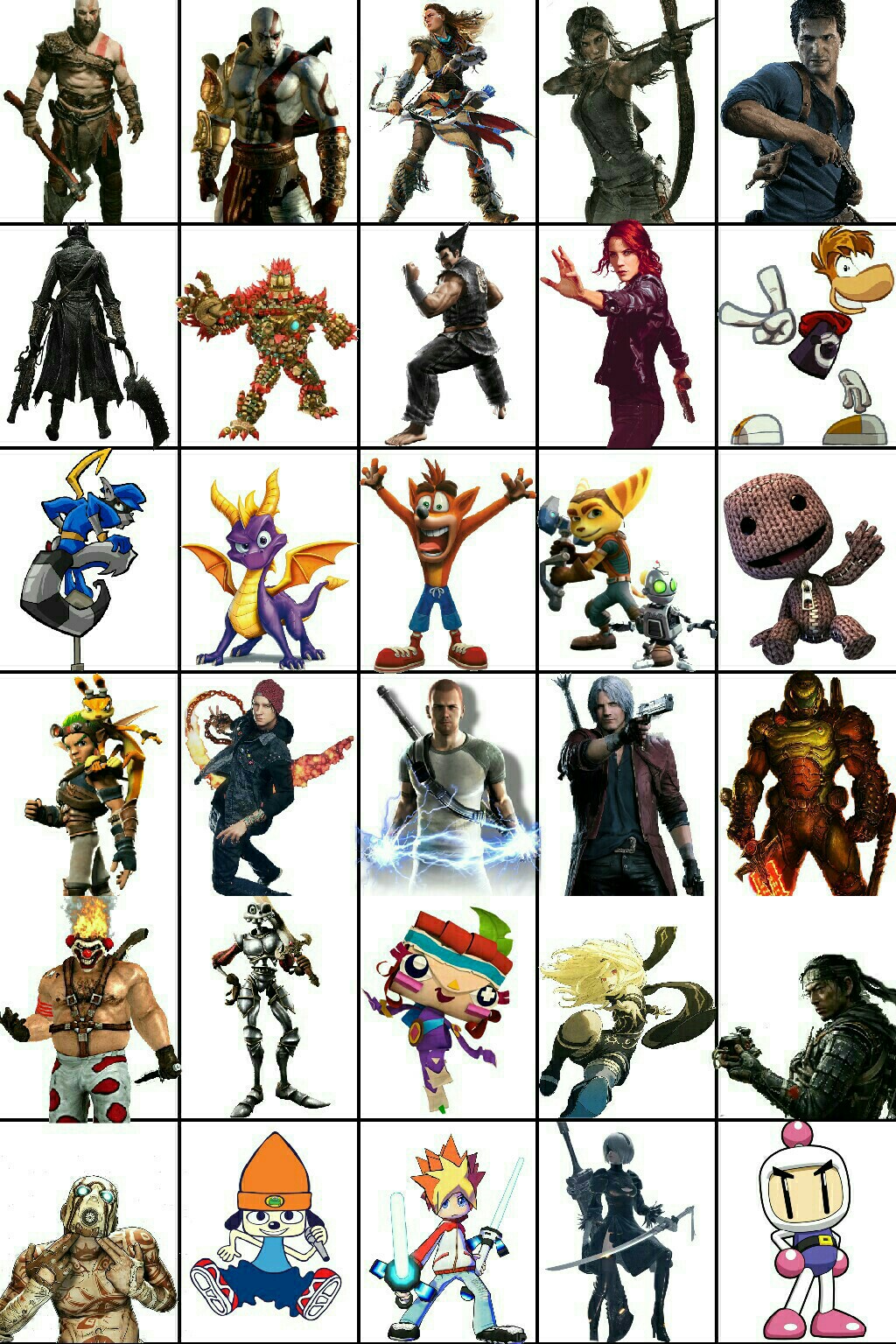 Playstation Characters