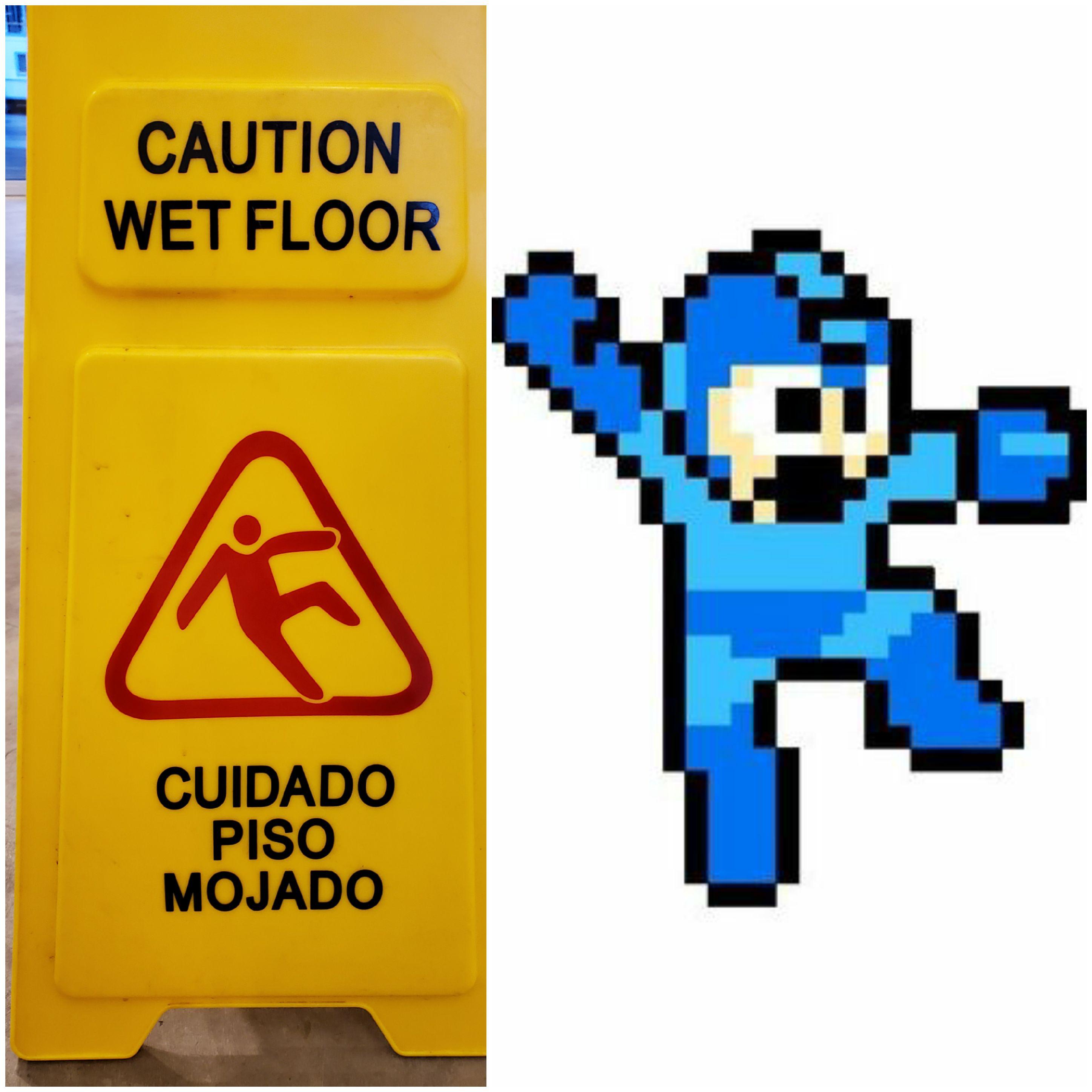 Mop The Floor Hide The Wet Sign The Floors