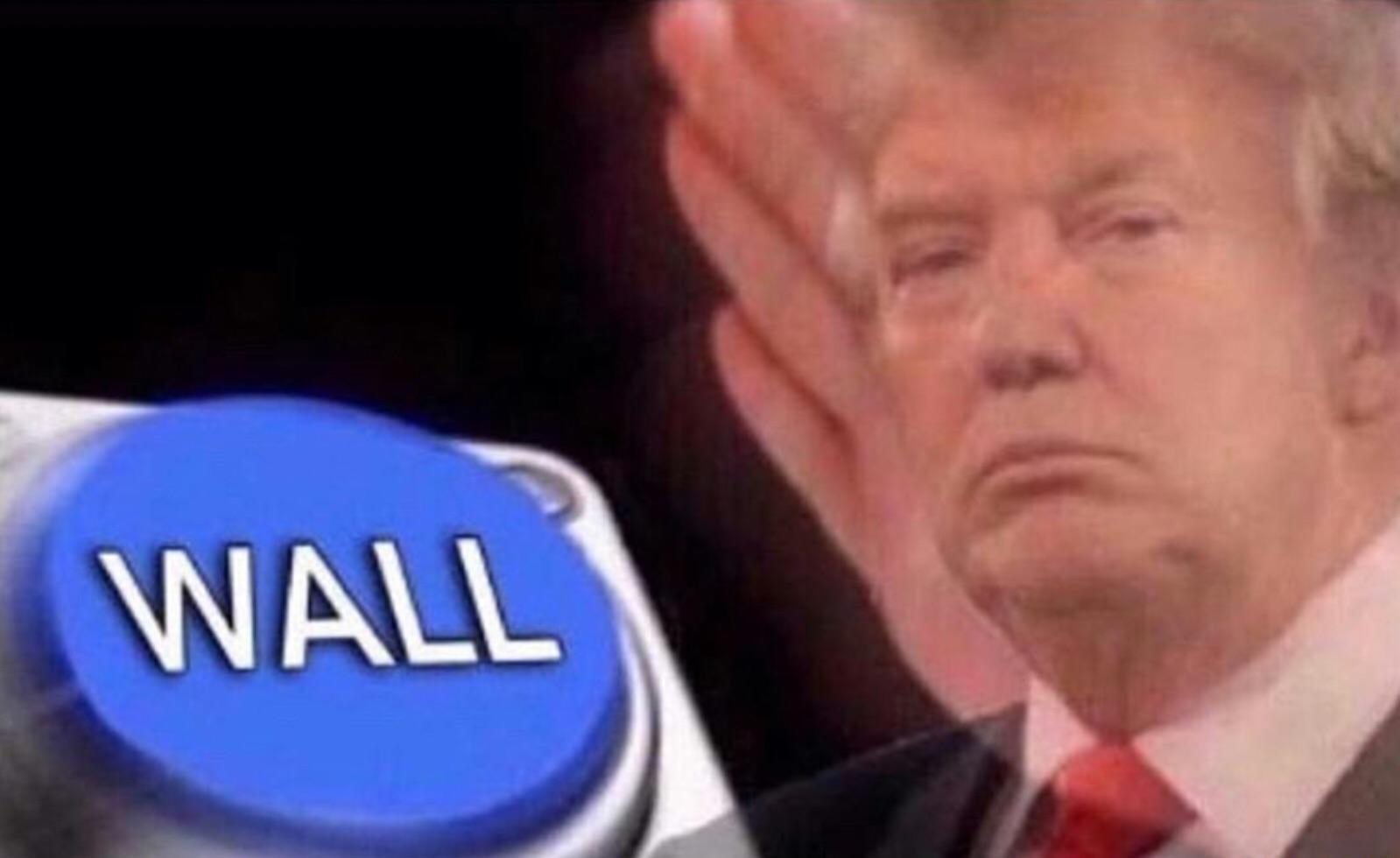 Donald trump when he is being shot at in fortnite (MEME