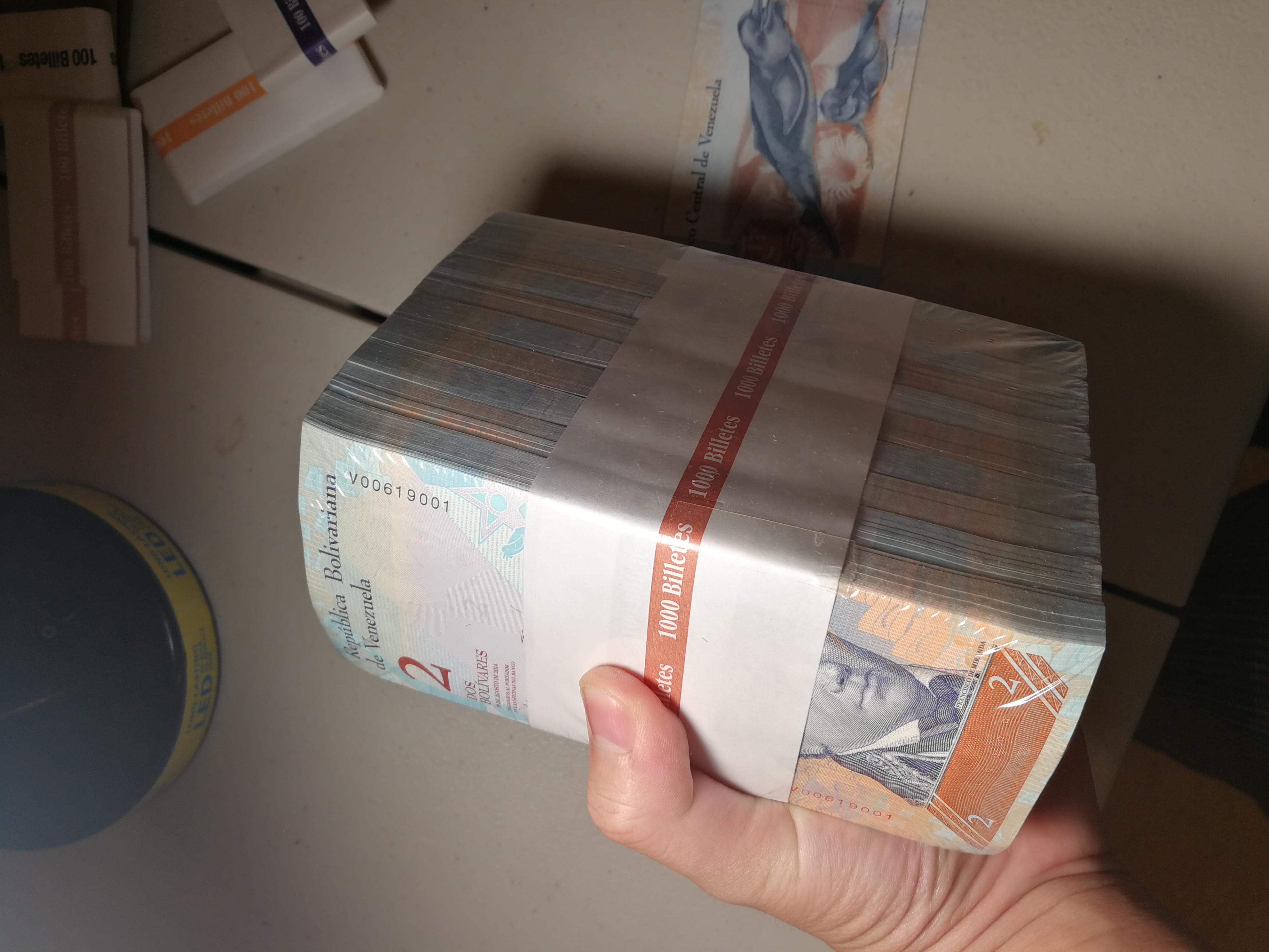 This brick of money is worth around 1 billionth of a US dollar (1