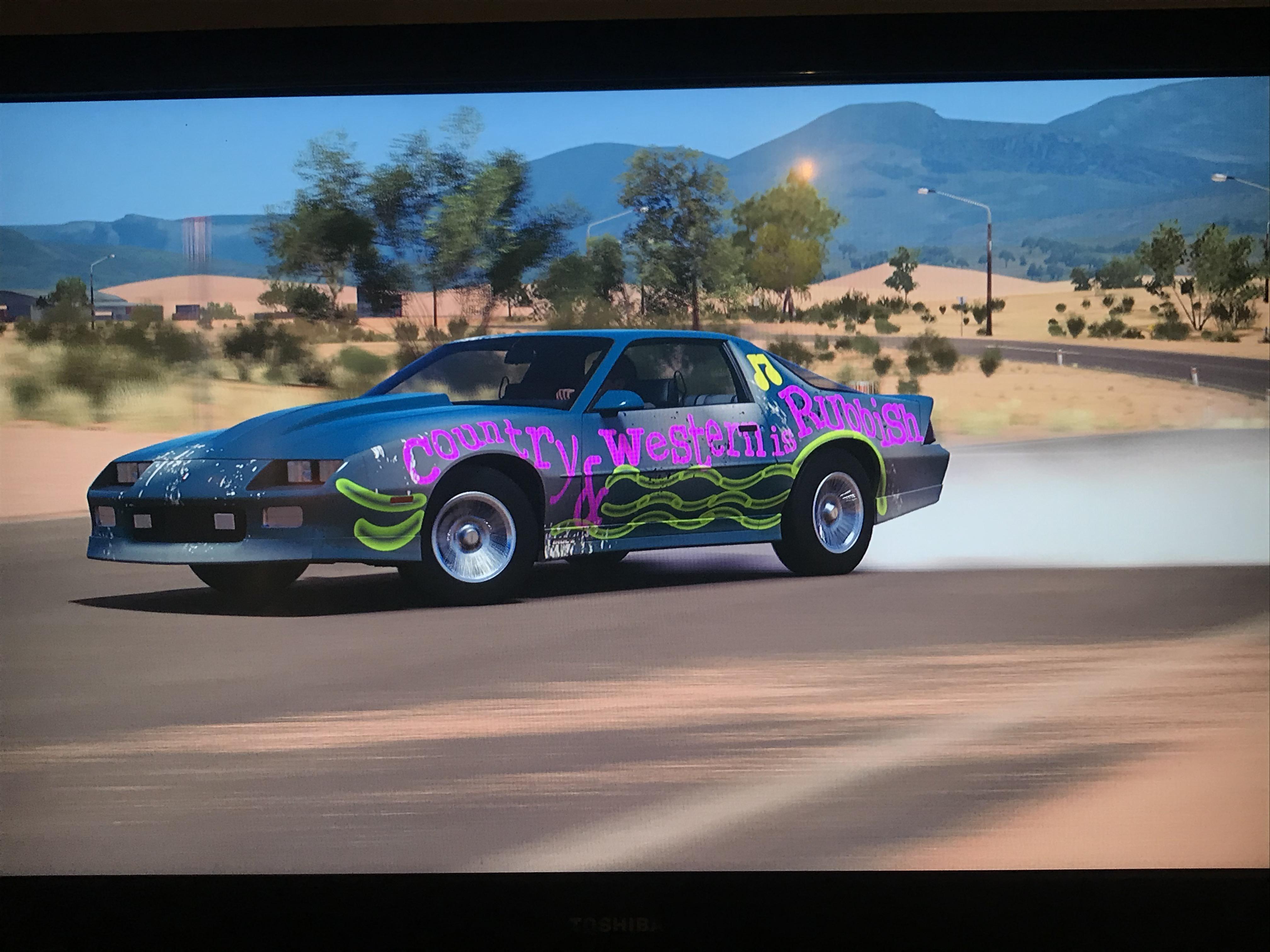 The decal I made for Jeremy’s Camaro from the USA special is now