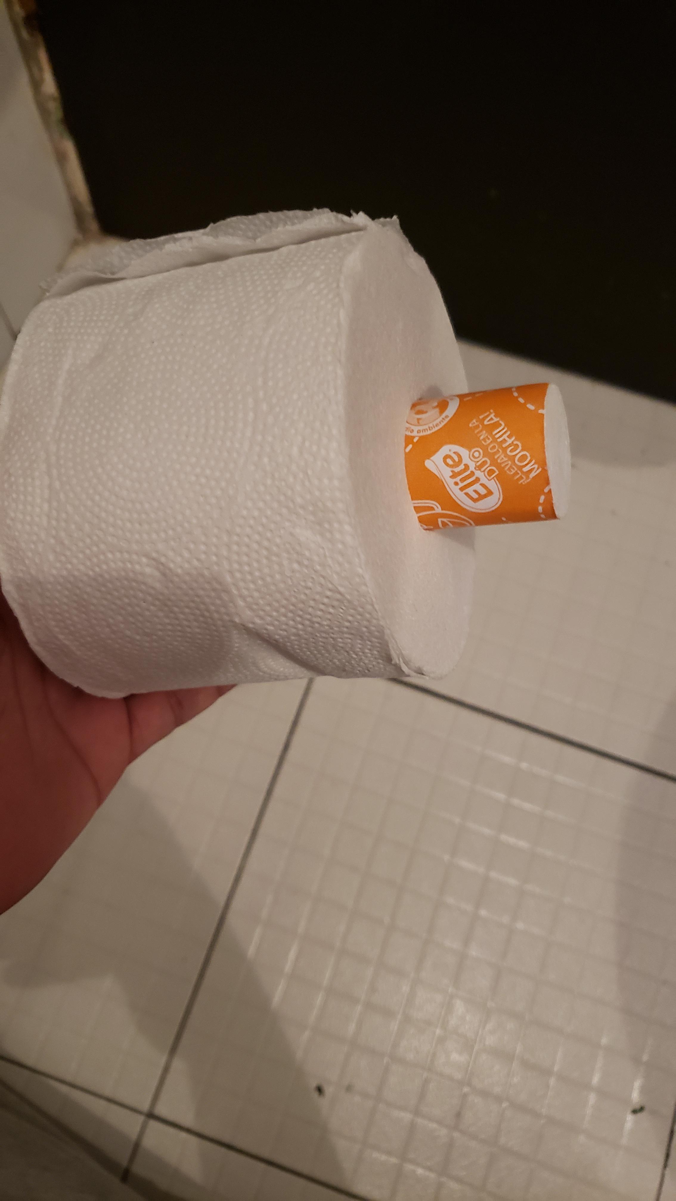 This brand of toilet paper doesn't have a cardboard tube inside