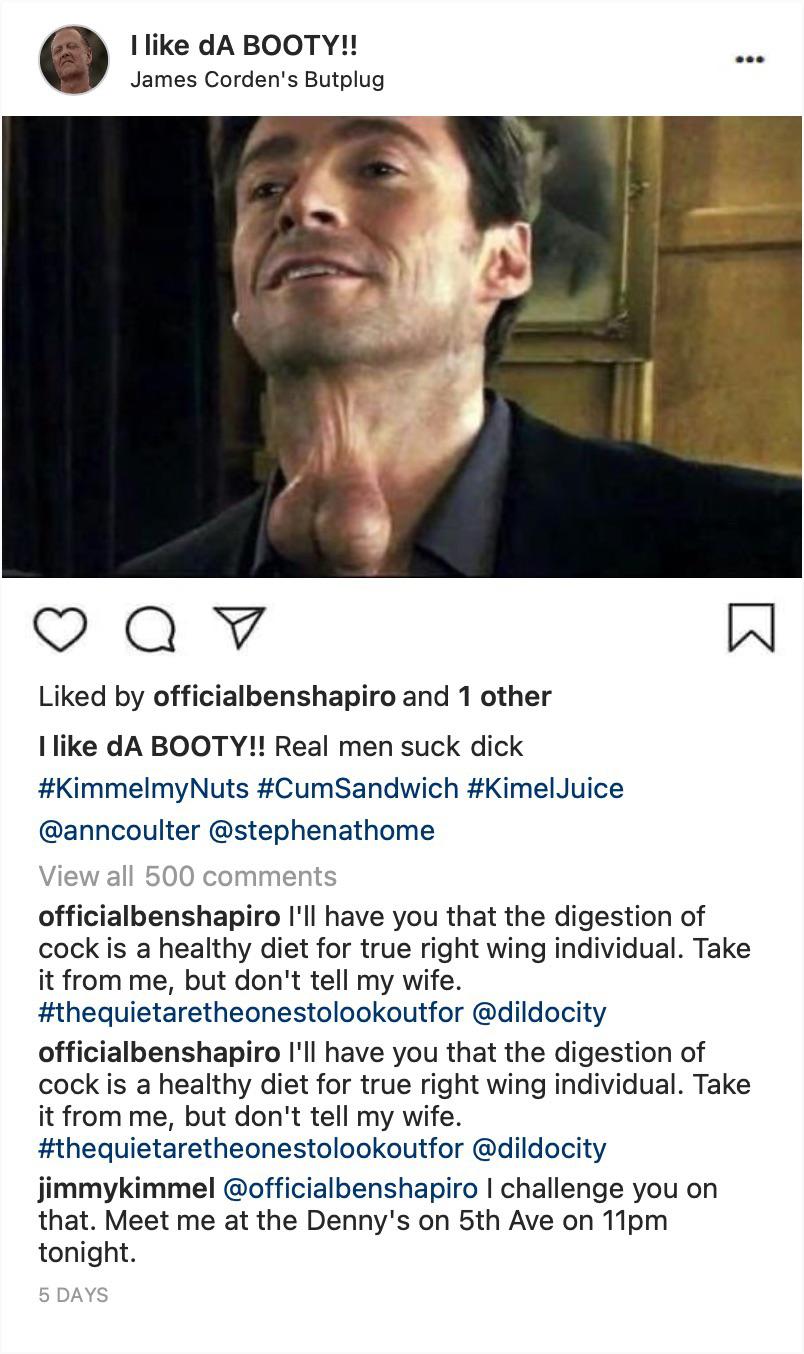 Caught with the balls on their chin.