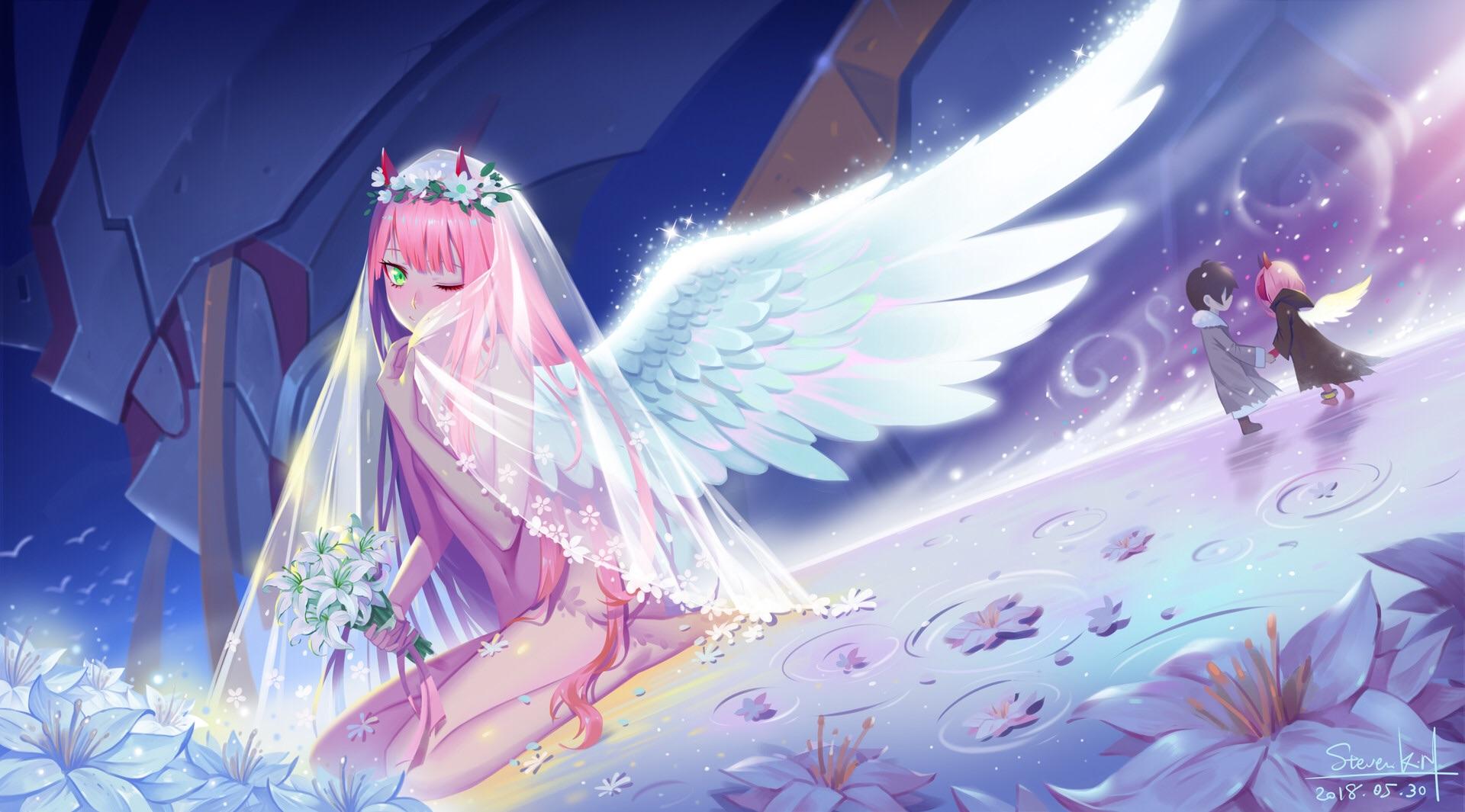 Beautiful bride Zero Two DarlingInTheFranxx