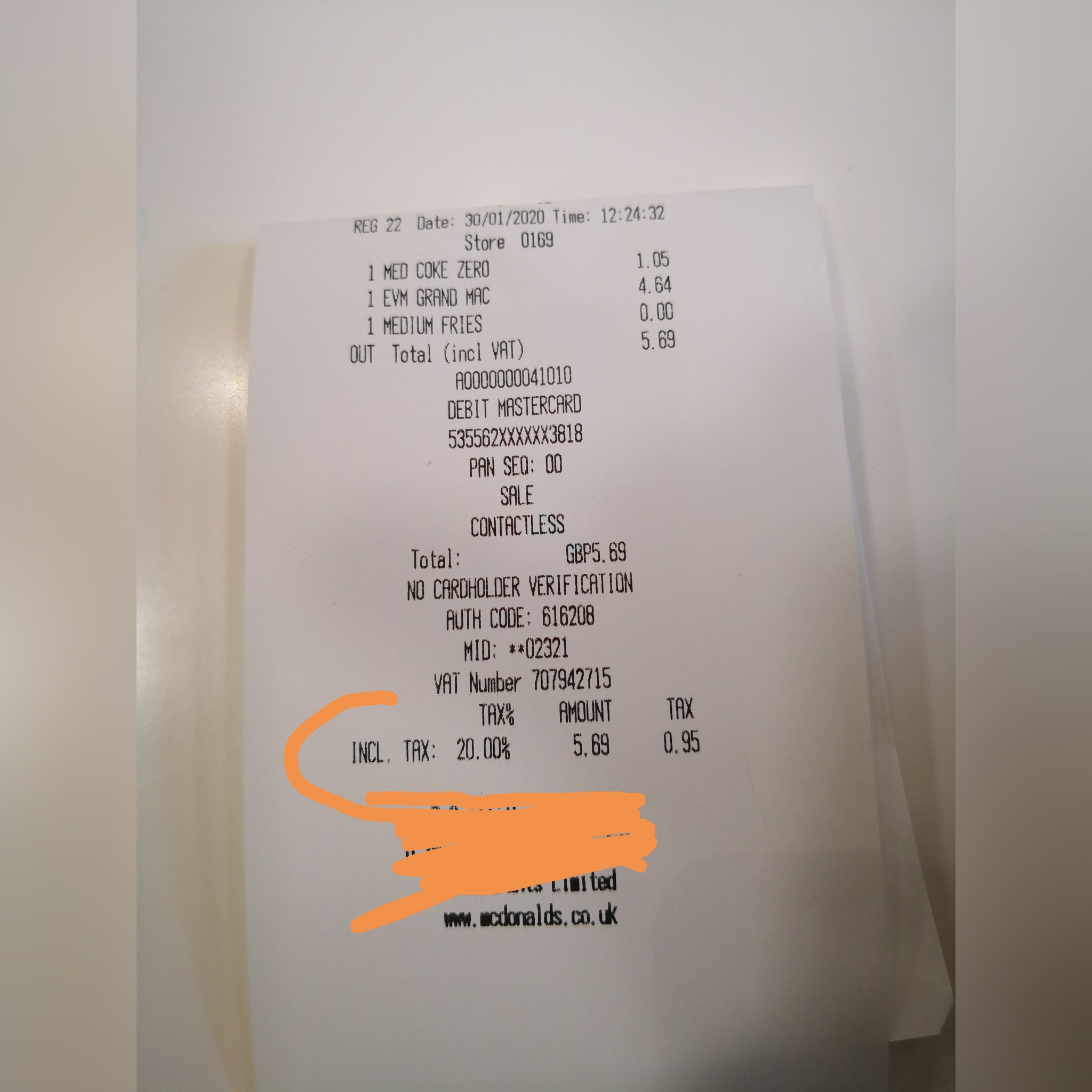 McDonald's 20 VAT r/YangForPresidentHQ