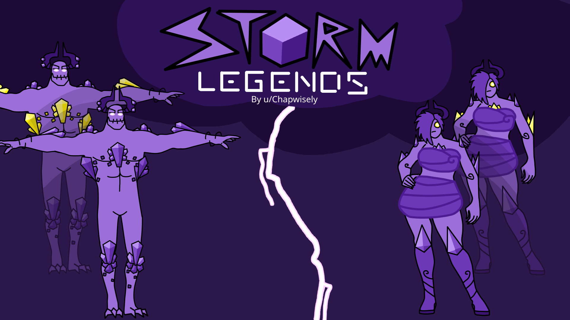 My second skin concept, Storm Legends! Featuring a Storm King with legs