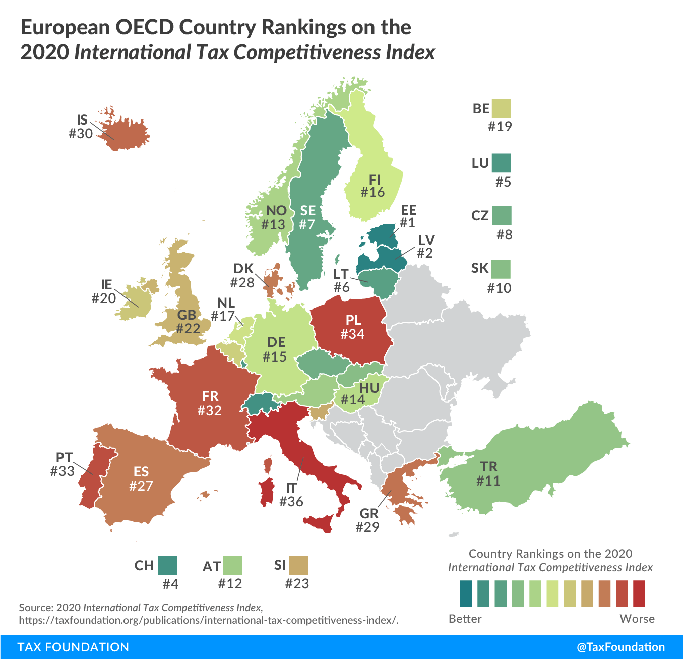 International Tax Competitiveness Index 2020 (OECD data) r/europe