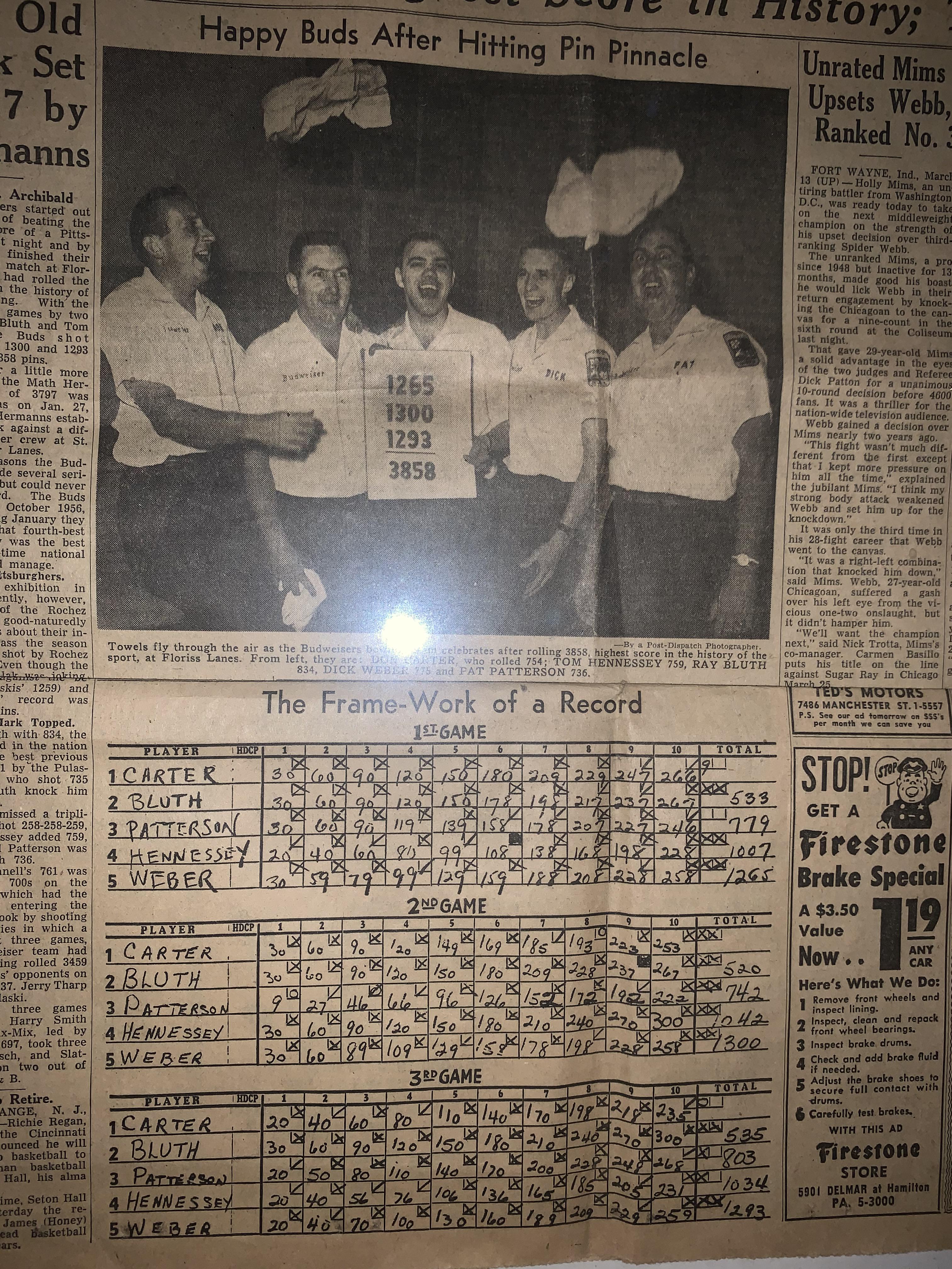 This newspaper is 62 years old today r/Bowling