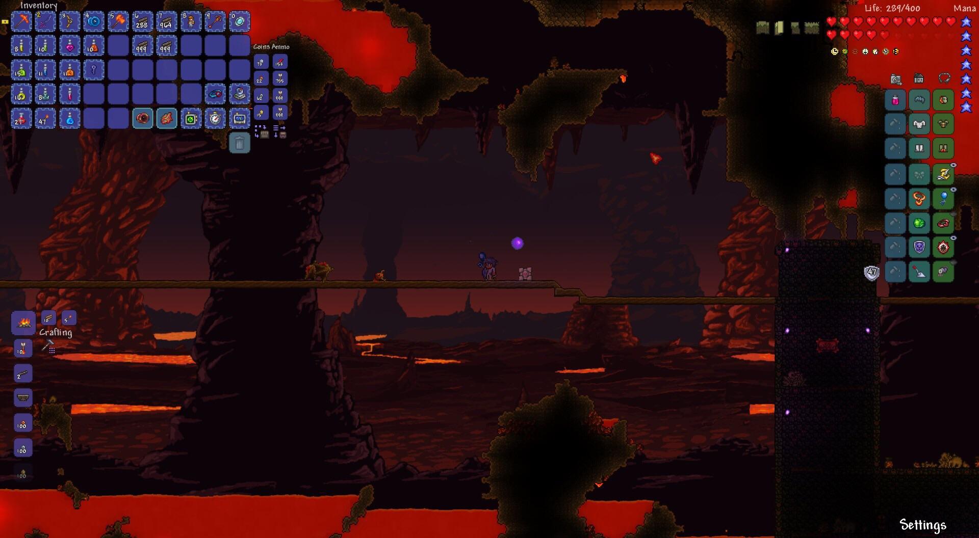 got a magma stone and cascade from the same hellbat r/Terraria