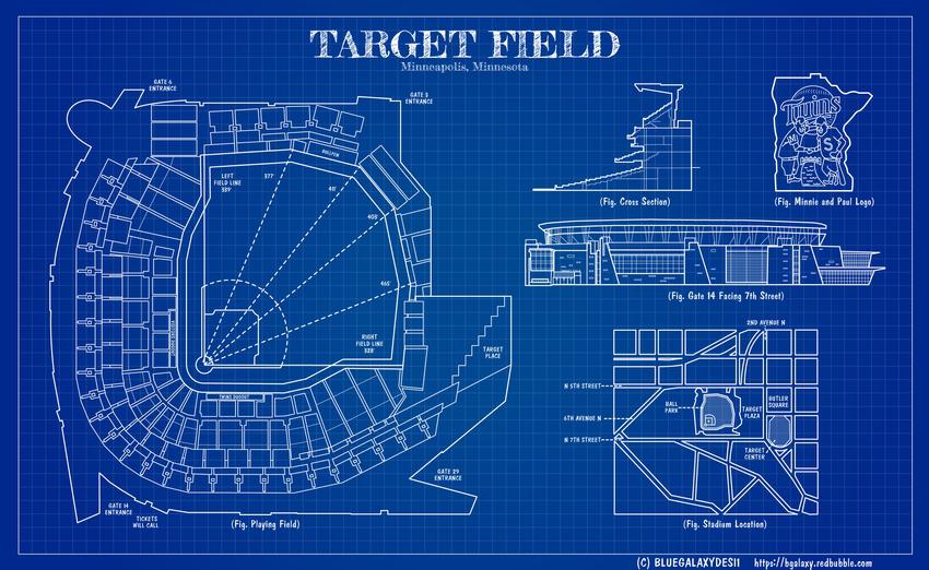 Target Field Blueprint r/minnesotatwins