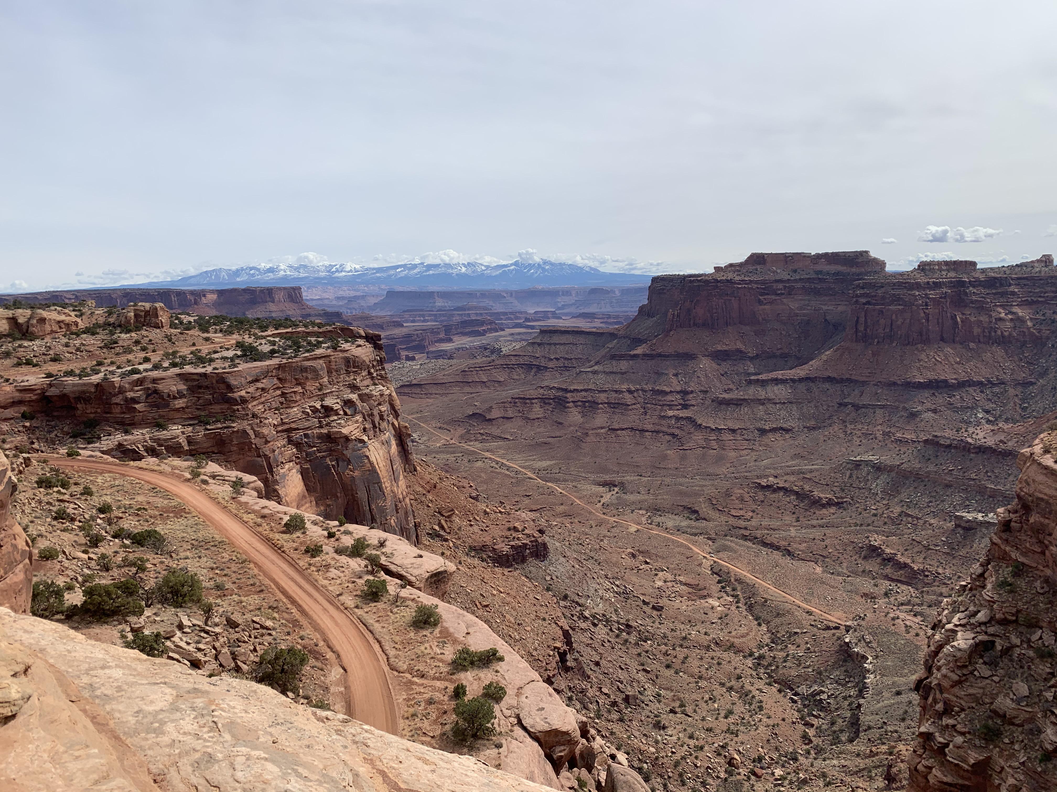The view distance in Canyonlands National Park is at times upwards of