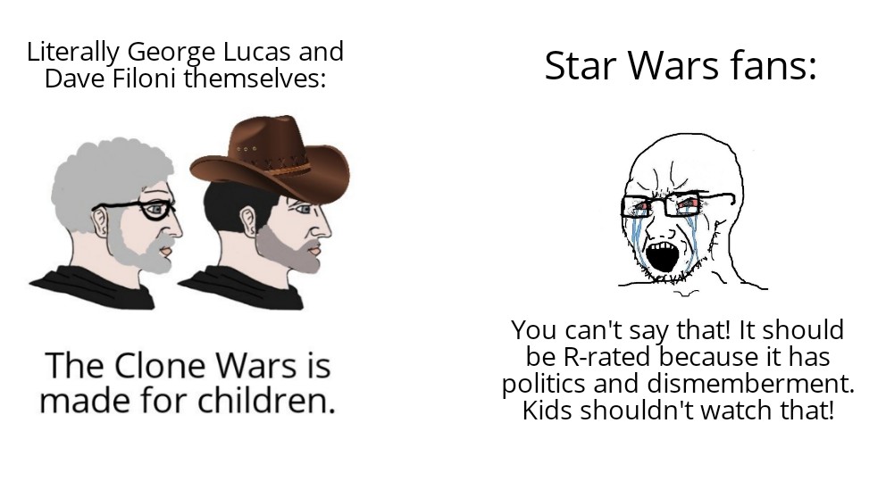 It was literally aired on Cartoon Network with an age