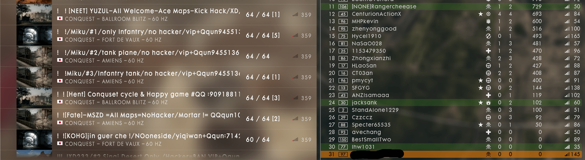 [Bf1] bf1 server browser is straightup broken! It shows