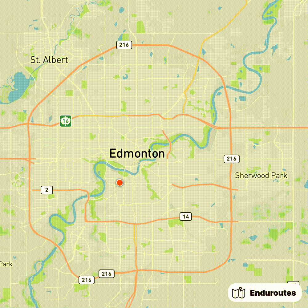 Edmonton River Valley 100km of protected bike trail Overview r/Edmonton