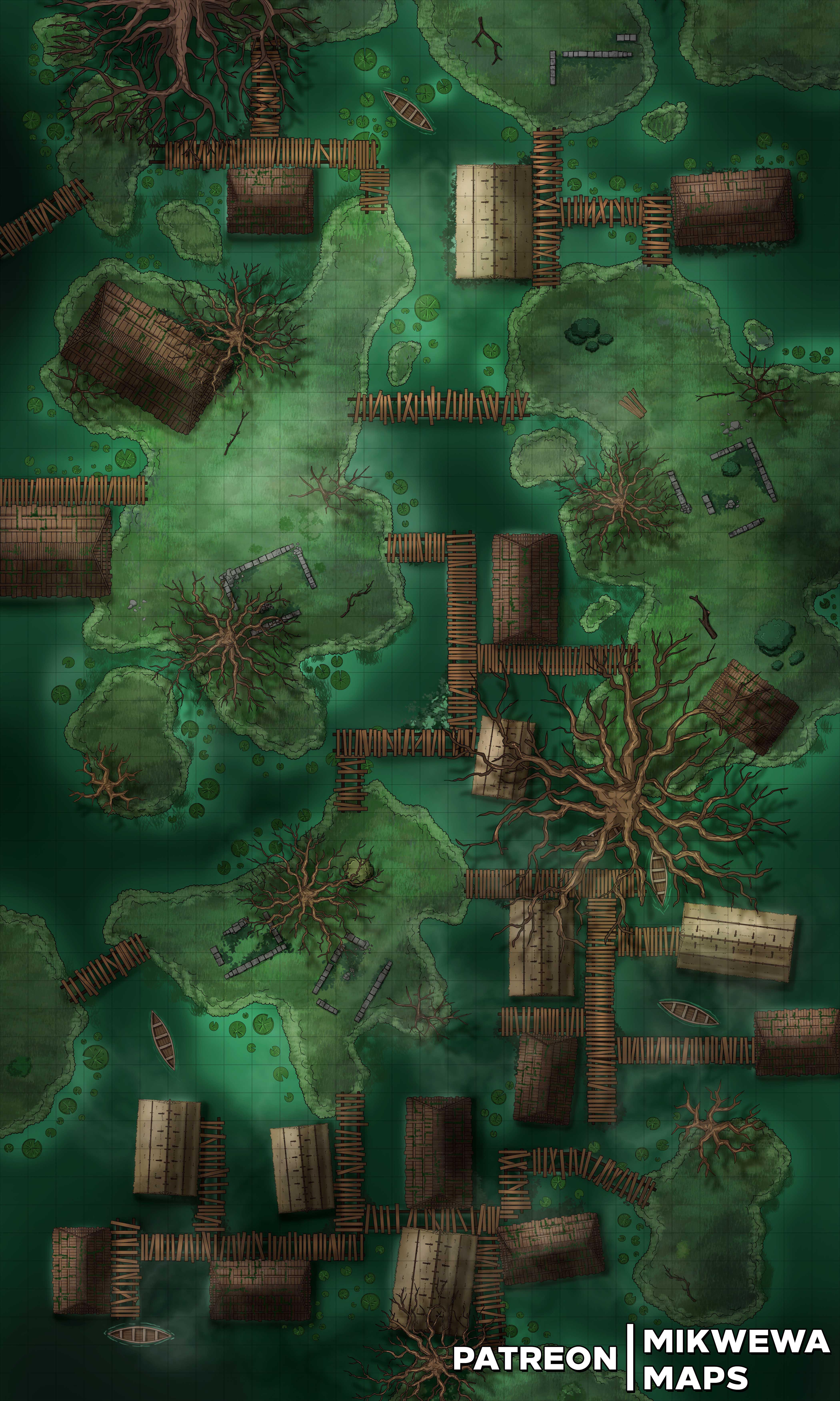 Village in the middle of a foul swamp. Free real estate? [30x50] r
