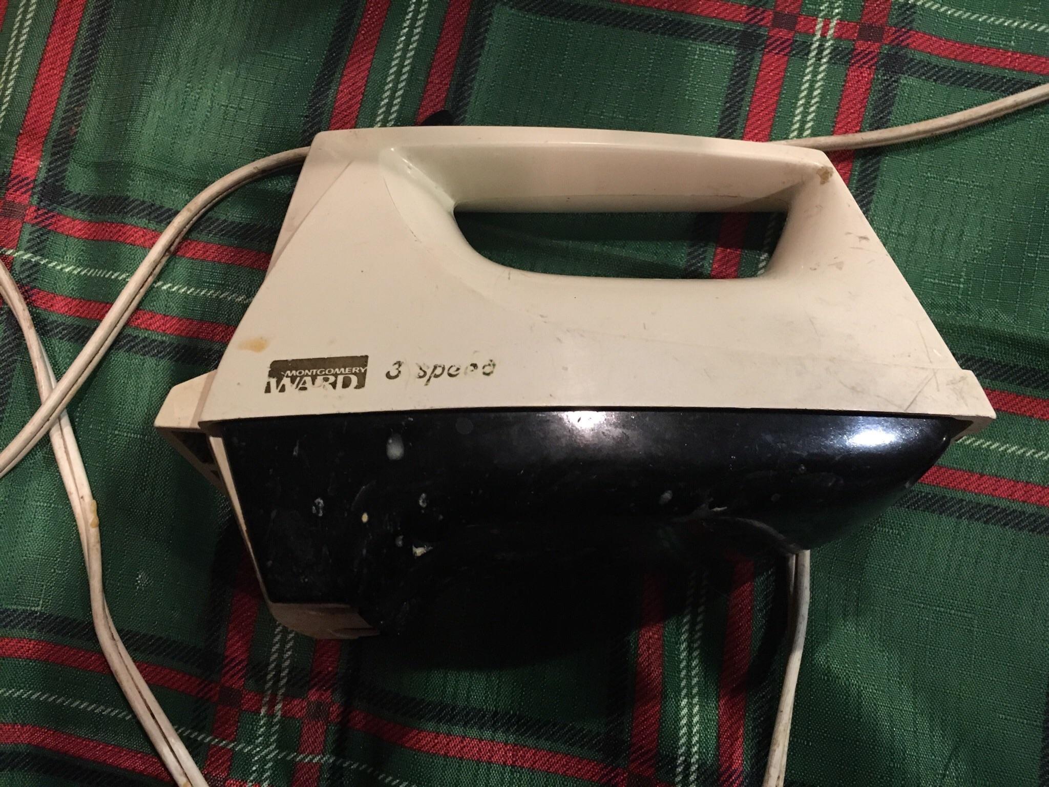 Montgomery Ward electric mixer. Purchased in 1979, still works