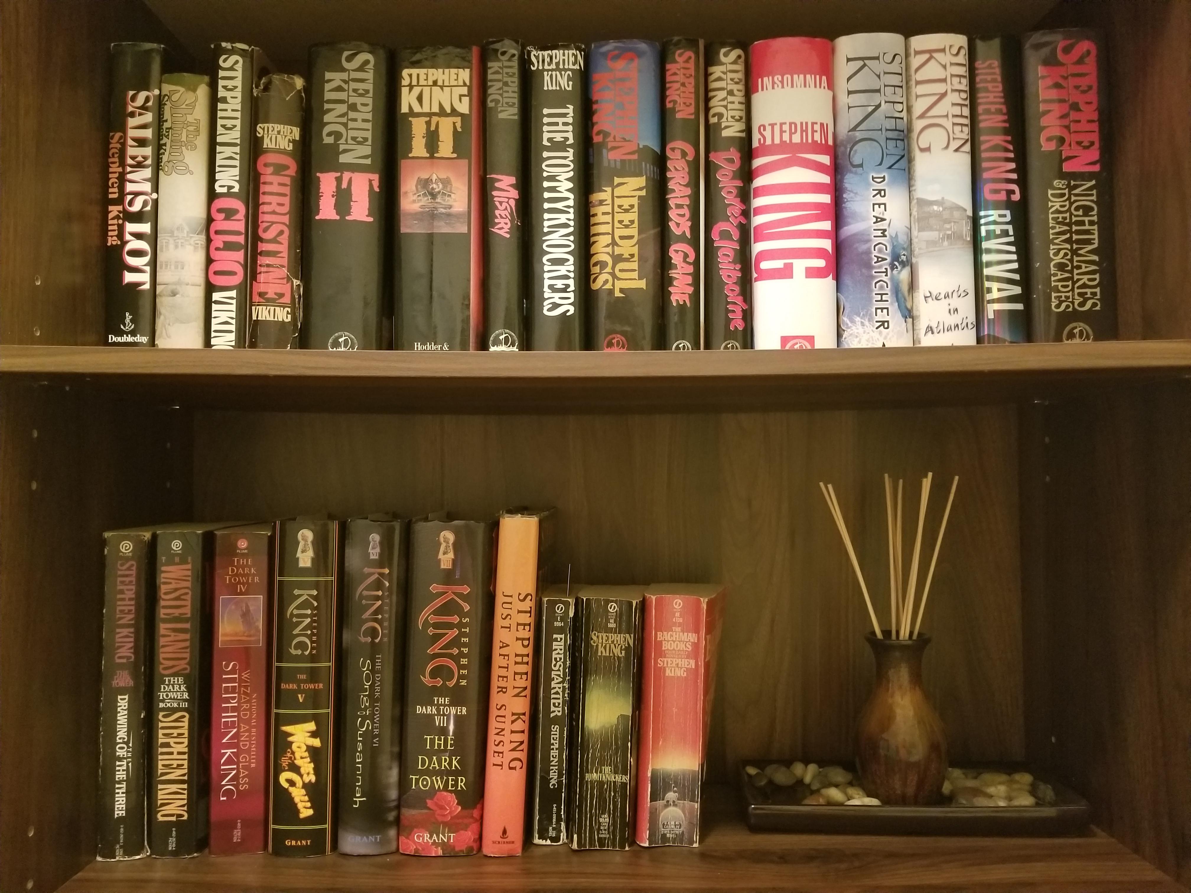 Here's my ongoing collection of SK books stephenking