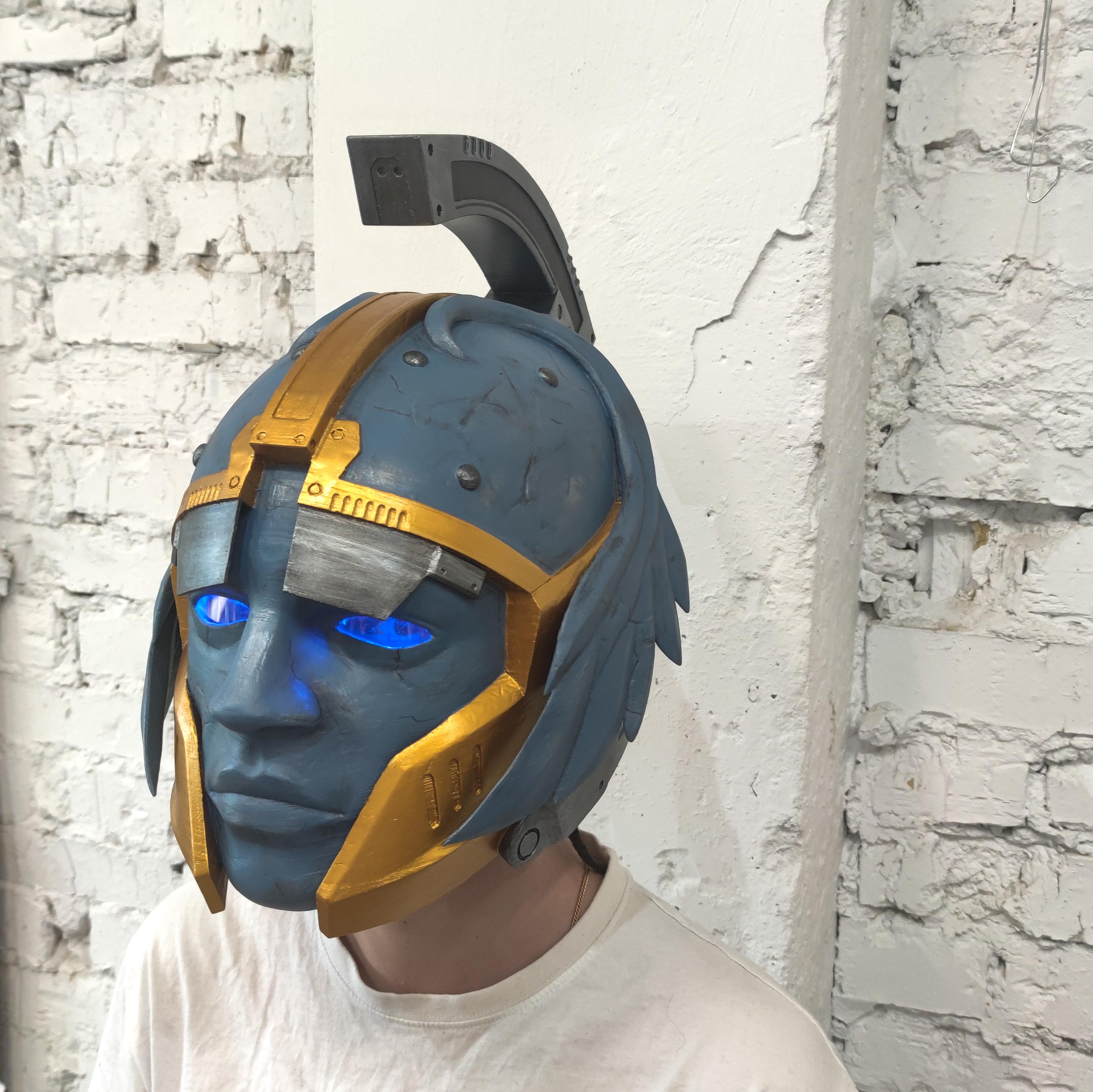 [cosplay props] Eternal Warrior helmet with LED's options. We have