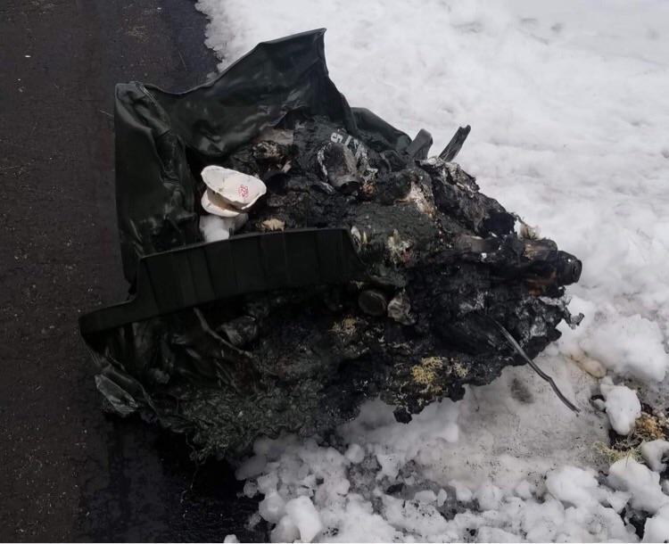 WCGW When you put hot ashes in a plastic trash container r