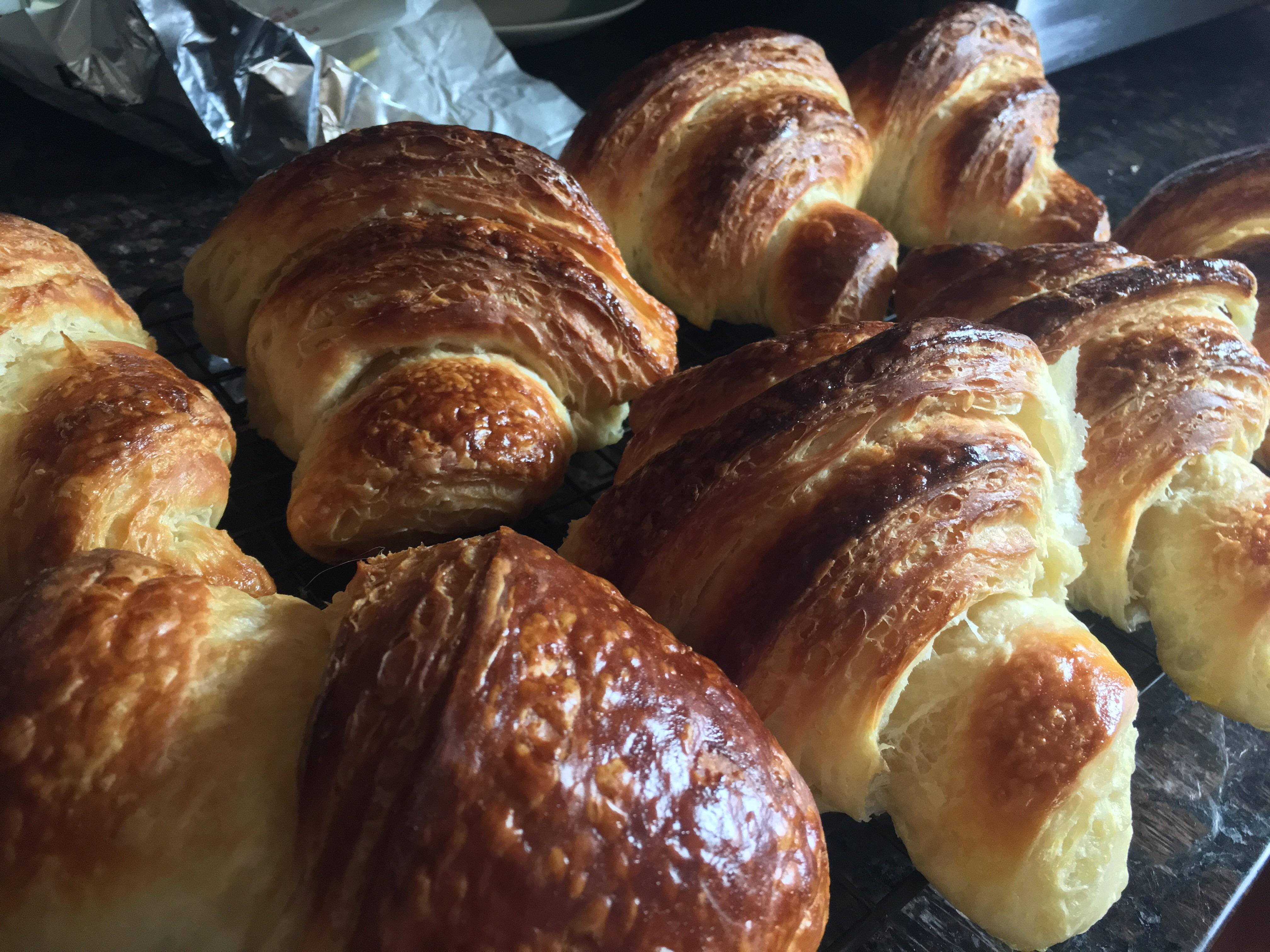 Baked some croissants this morning. Recipe from the TARTINE cookbook. r/Baking