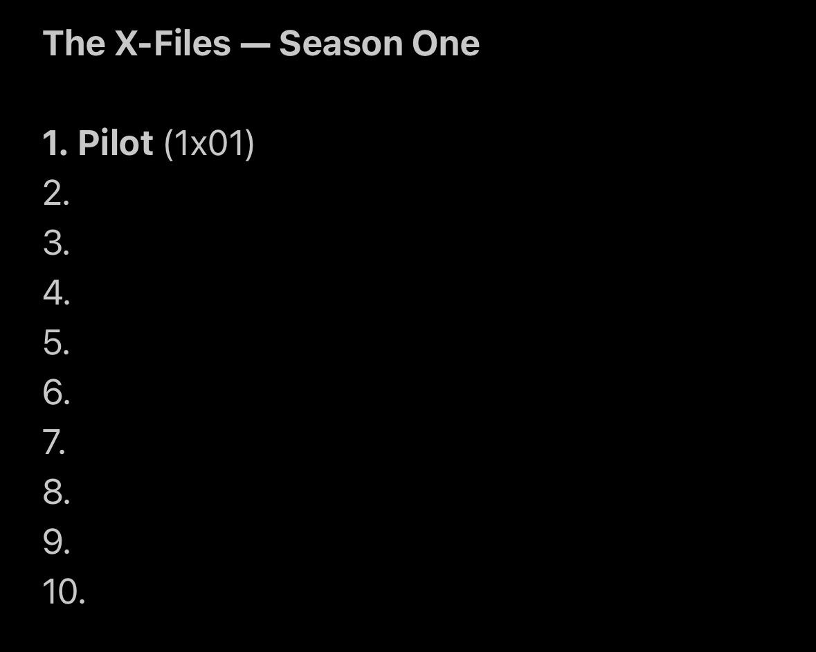 ROUND 2 TOP 10 *SEASON 1* XFILES episodes voted by you. Pilot takes