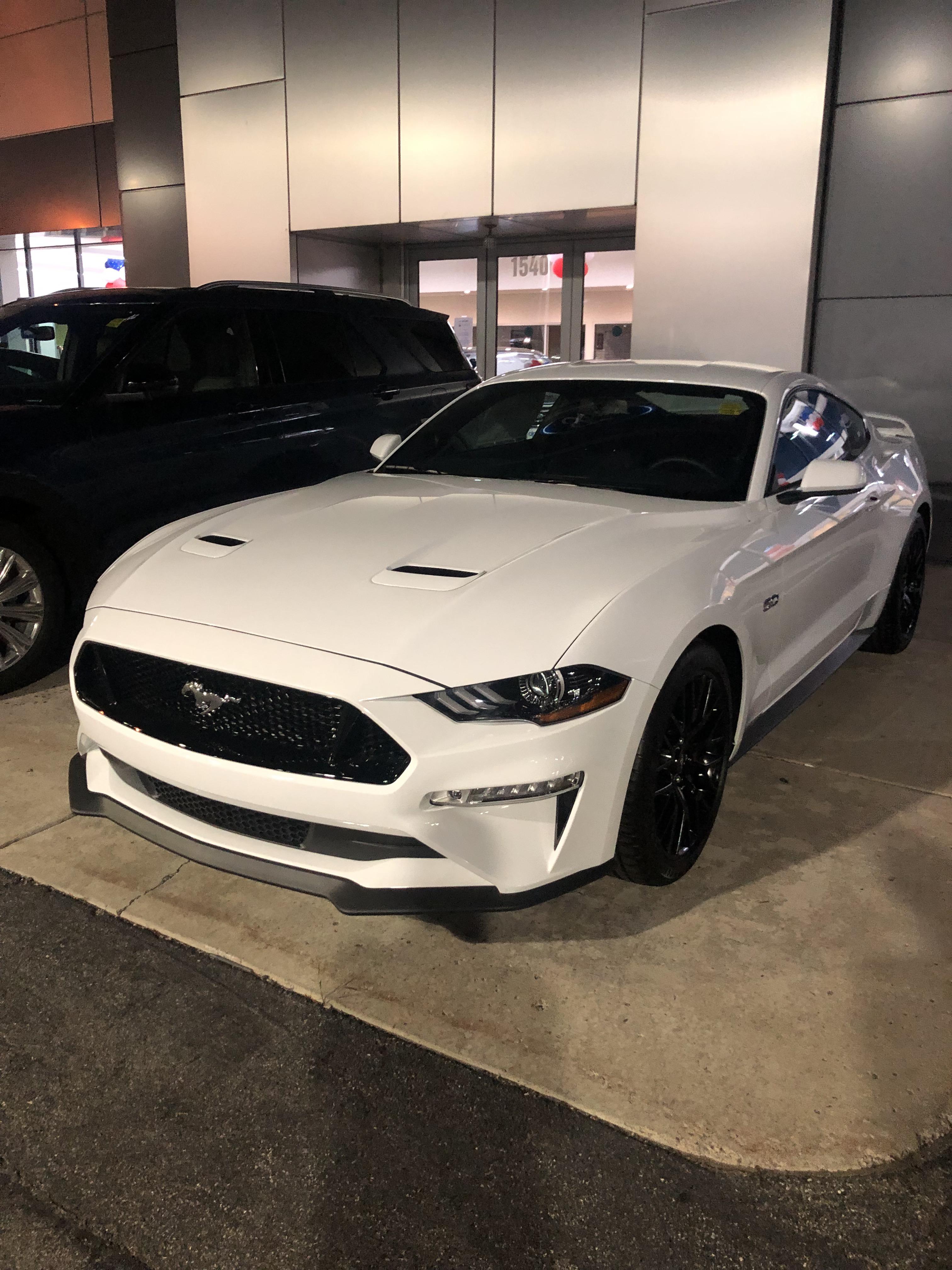 My new 2019 Oxford White Mustang GT with PP1 6Speed!! This is my first