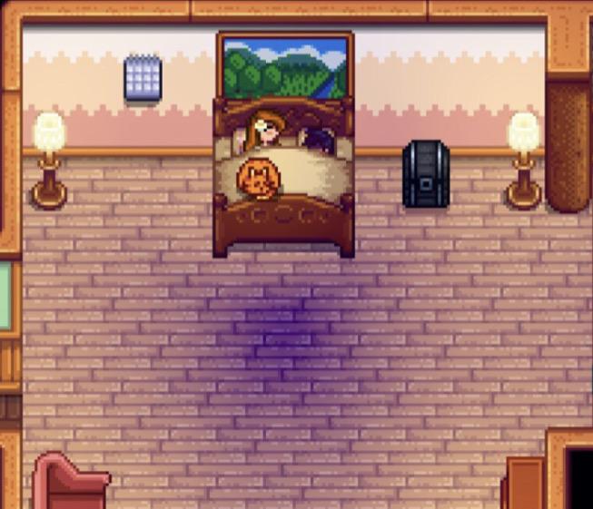 Not sure if the cat on the bed is part of the new update but it’s too adorable, I love my cute
