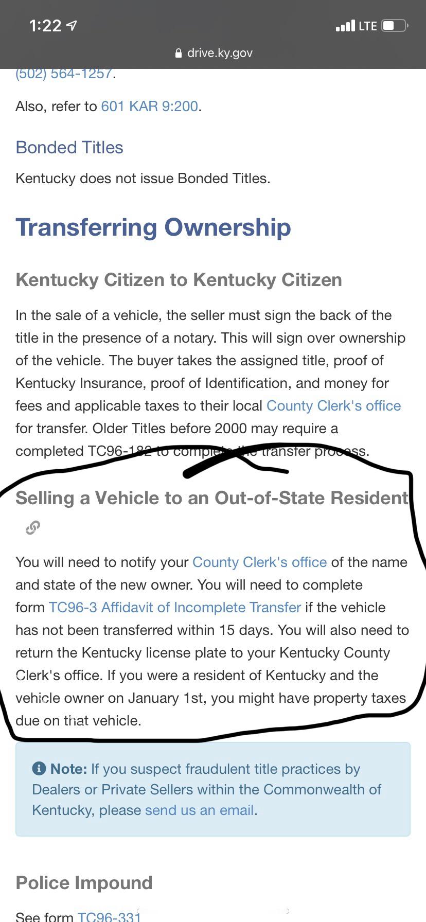 Has anyone sold a car to an out of state resident? I’m getting