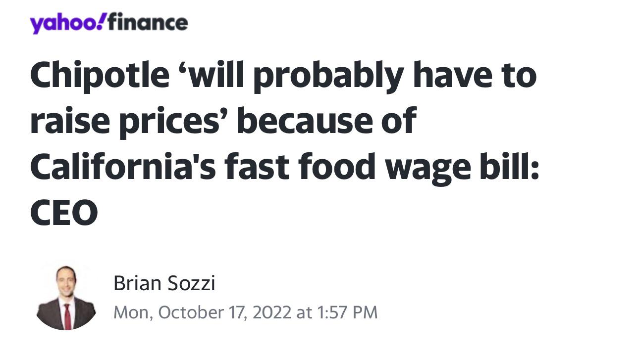 Buckle up friends. Looking forward to ANOTHER increase r/Chipotle