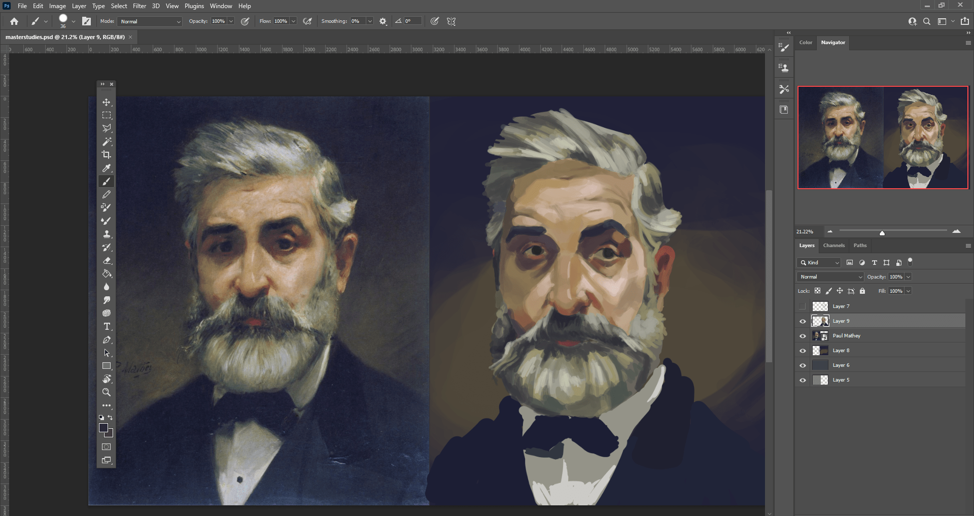 Trying to learn digital painting, any advice? (original by Paul Mathey) r/learnart