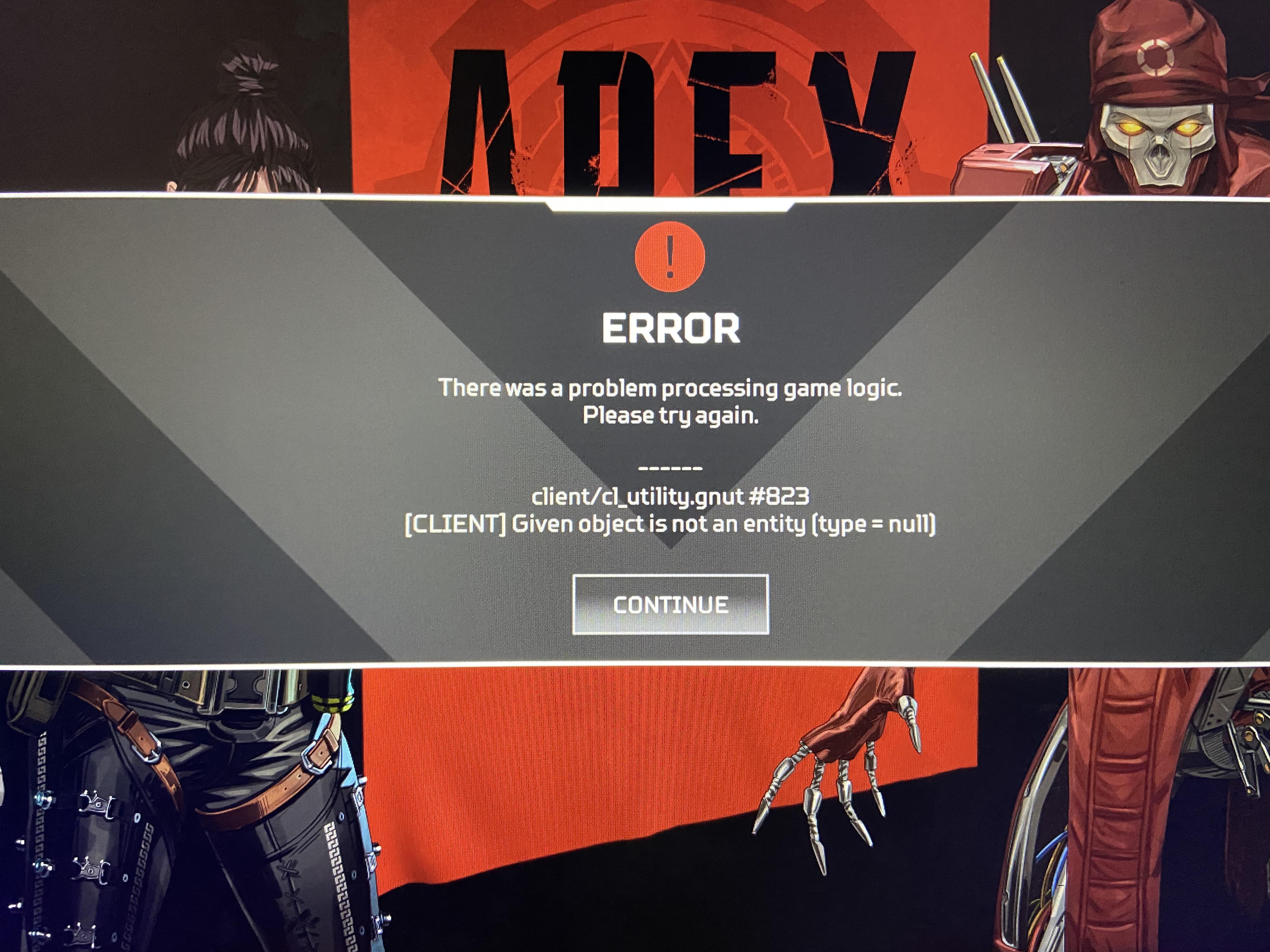 Game kicked me out with this, so why this happens? r/apexlegends
