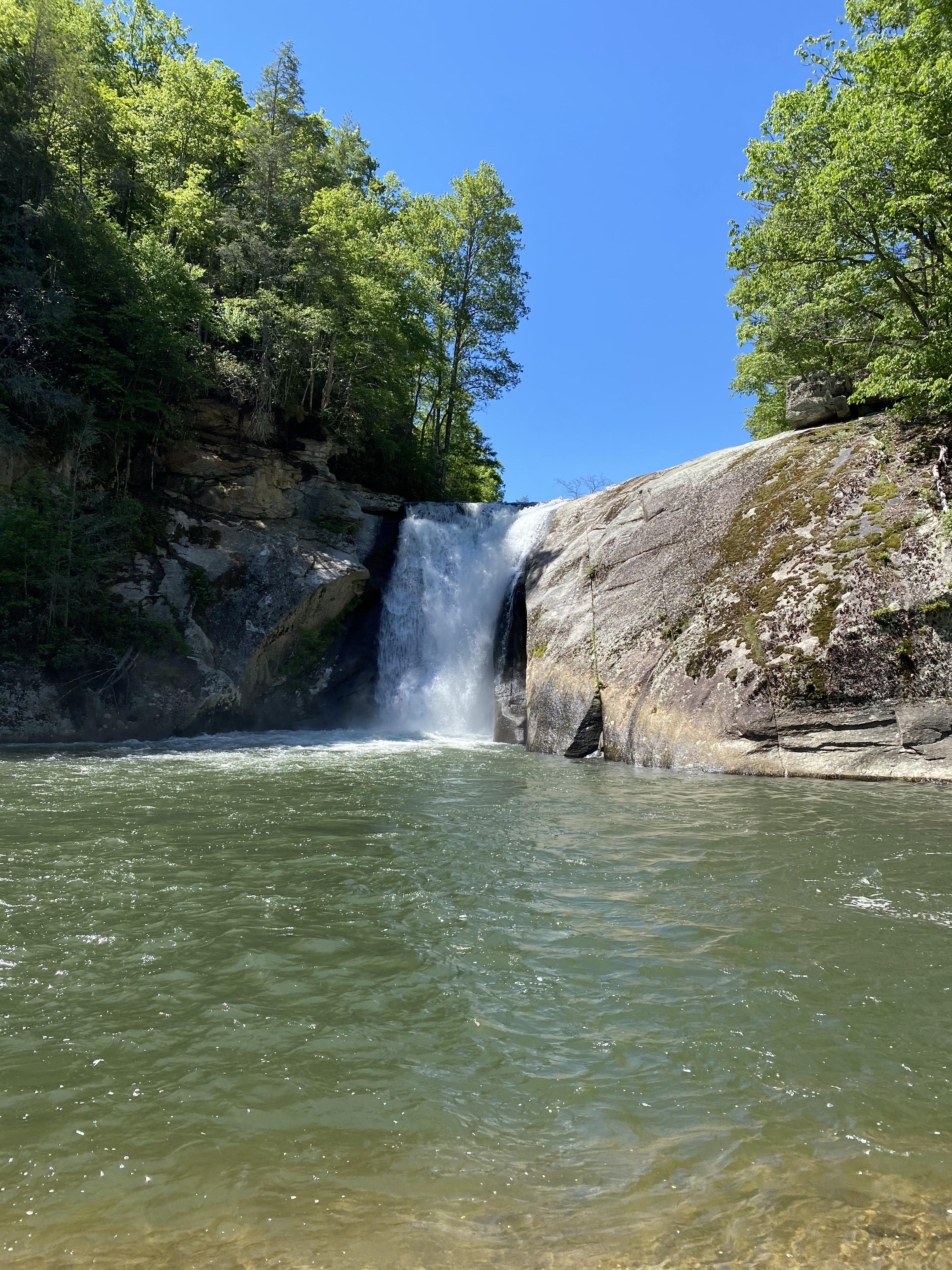 Elk River Falls yesterday. It was such a beautiful day outside. 72
