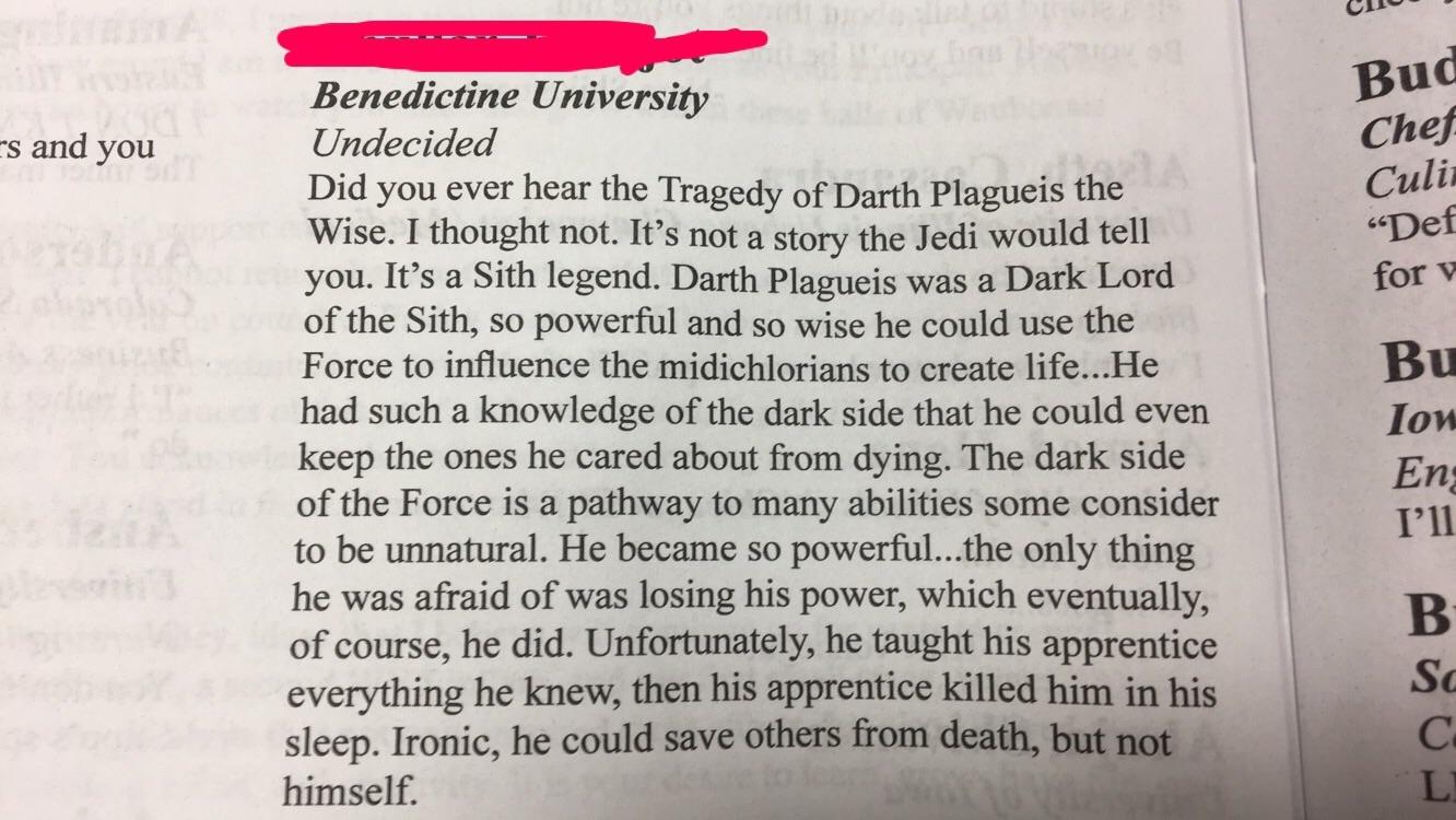 Best senior quote ever r/PrequelMemes