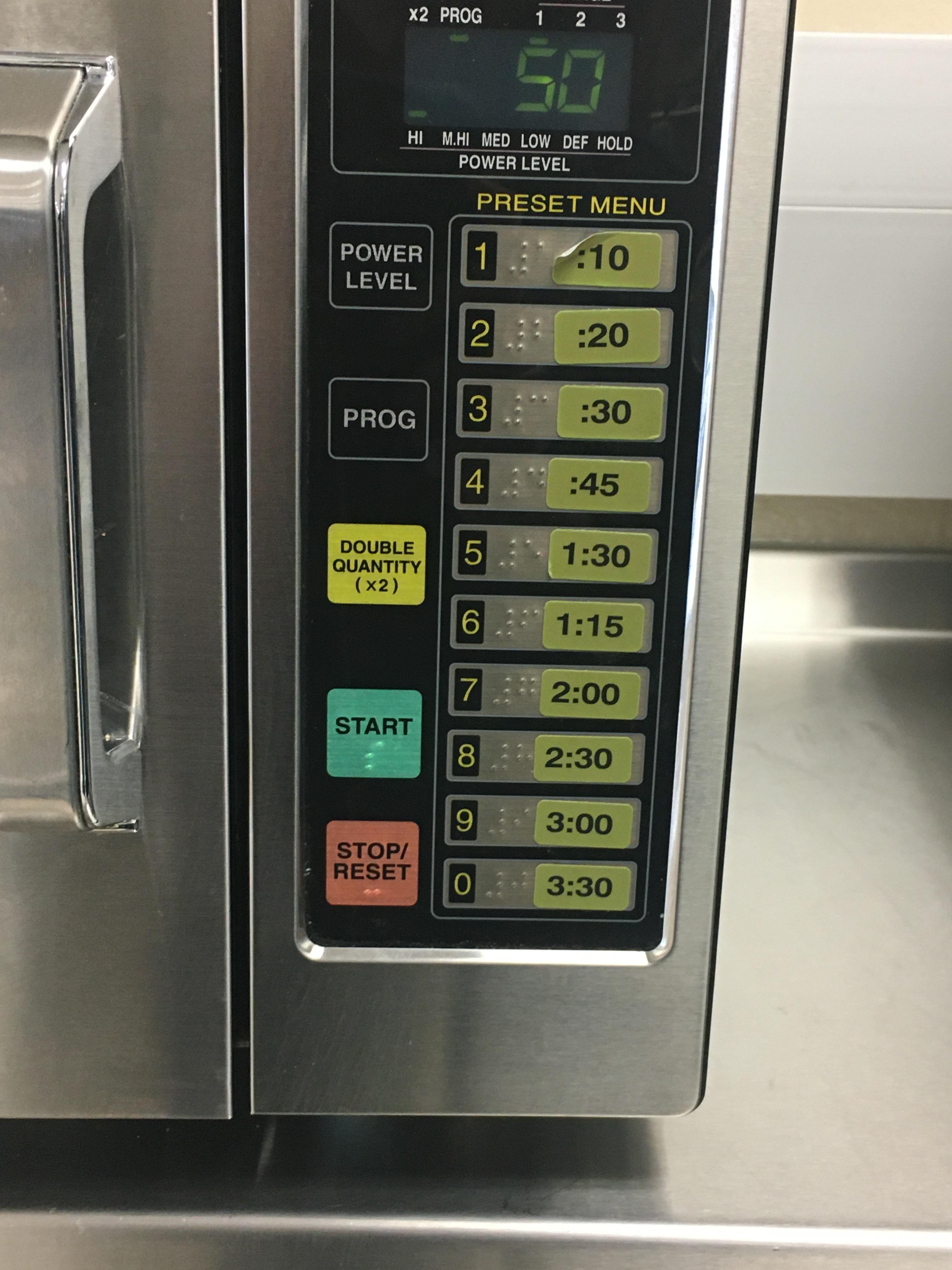 The microwaves at my school! The number don’t even align with the time