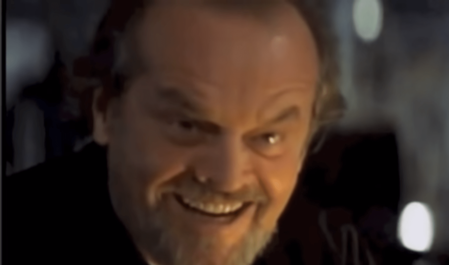 In The Shining (1980) Jack Nicholson subtly nods his head. This is a